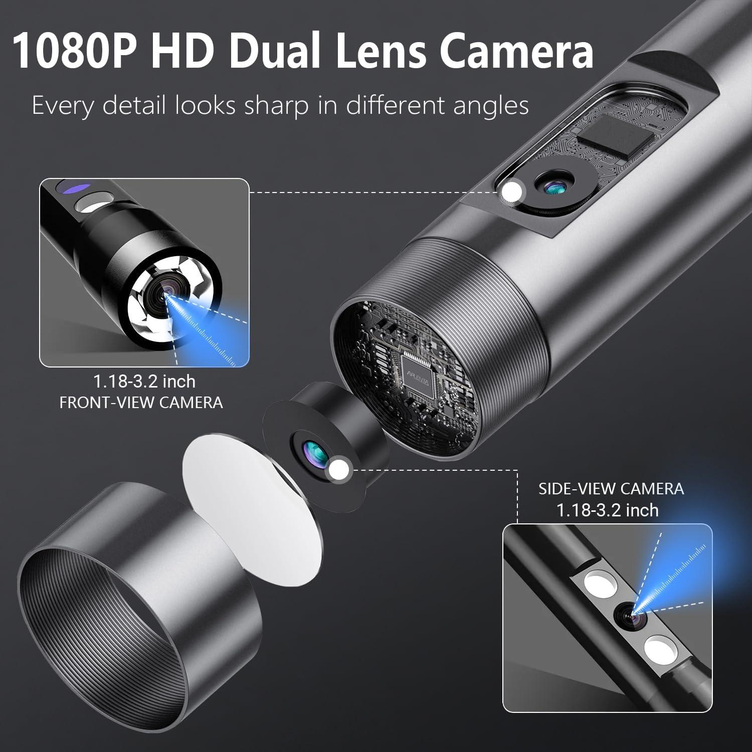 Cámara Endoscópica DTVSUBS JR101 1080P 4.3" con Luz y 5m