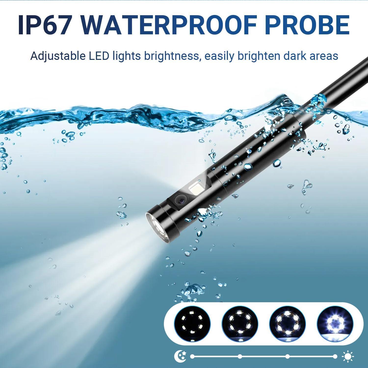 Cámara Endoscópica DTVSUBS JR101 1080P 4.3" con Luz y 5m