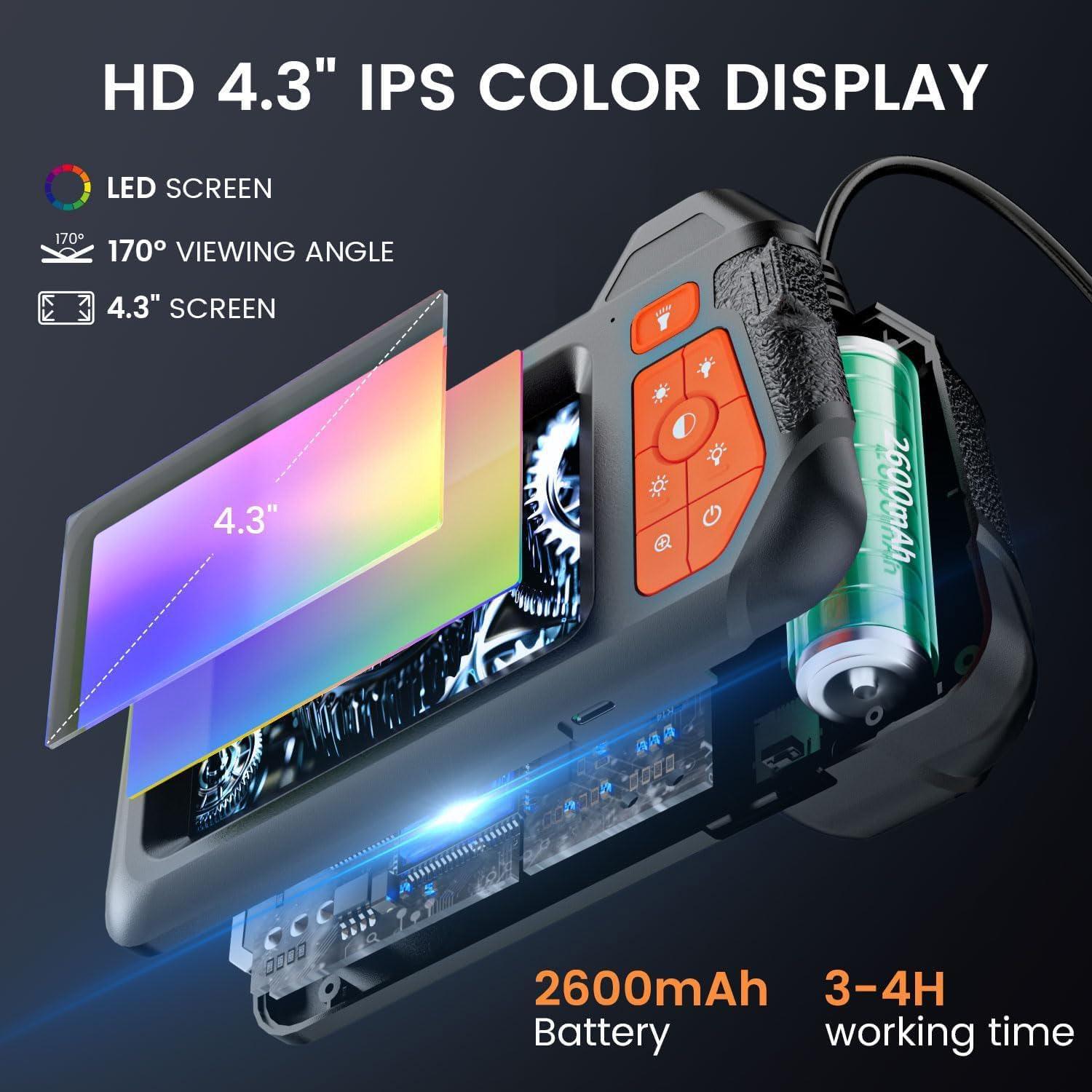 Cámara de Borescopio Flexible Nfutreon M60 10m HD 1280P IP67