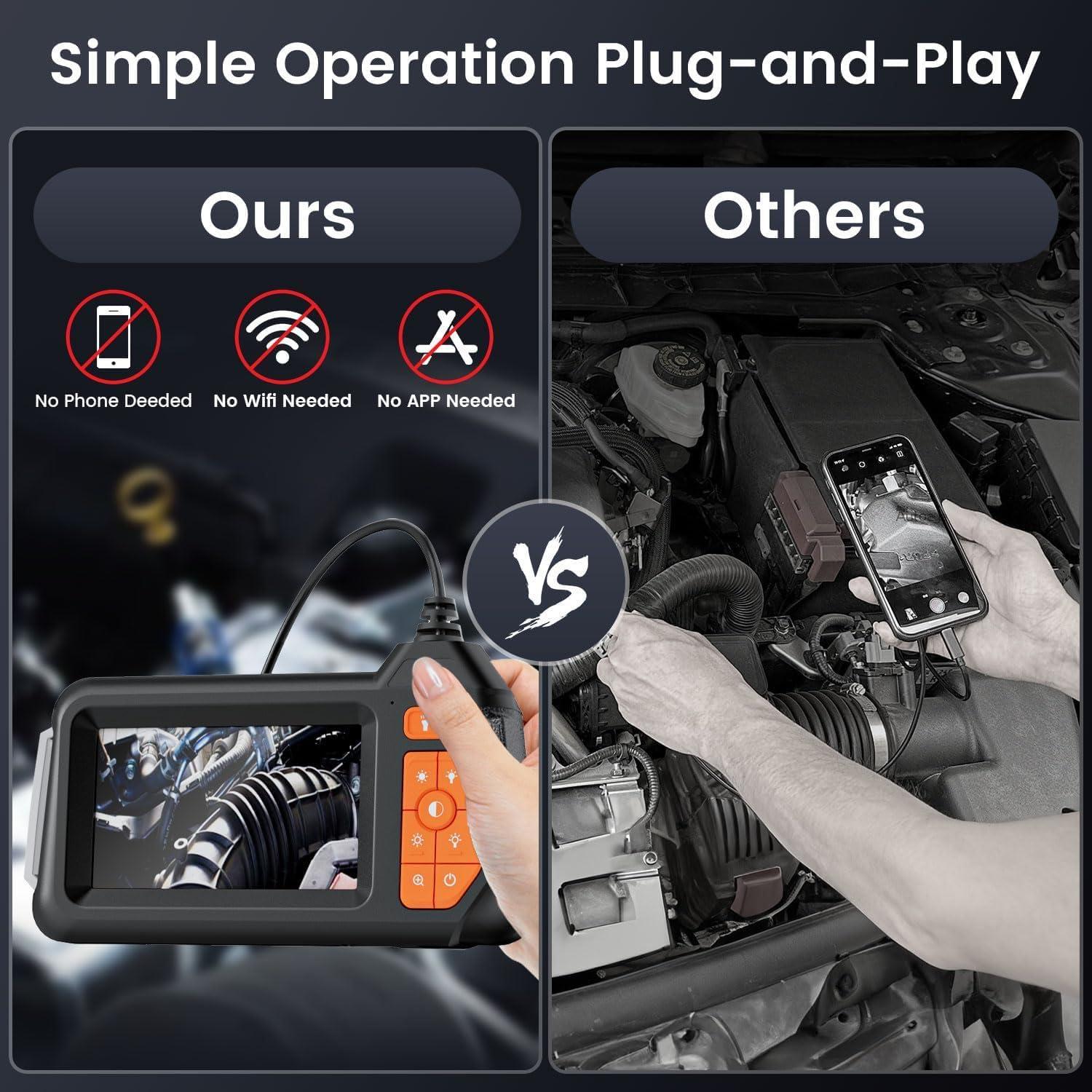 Cámara de Borescopio Flexible Nfutreon M60 10m HD 1280P IP67