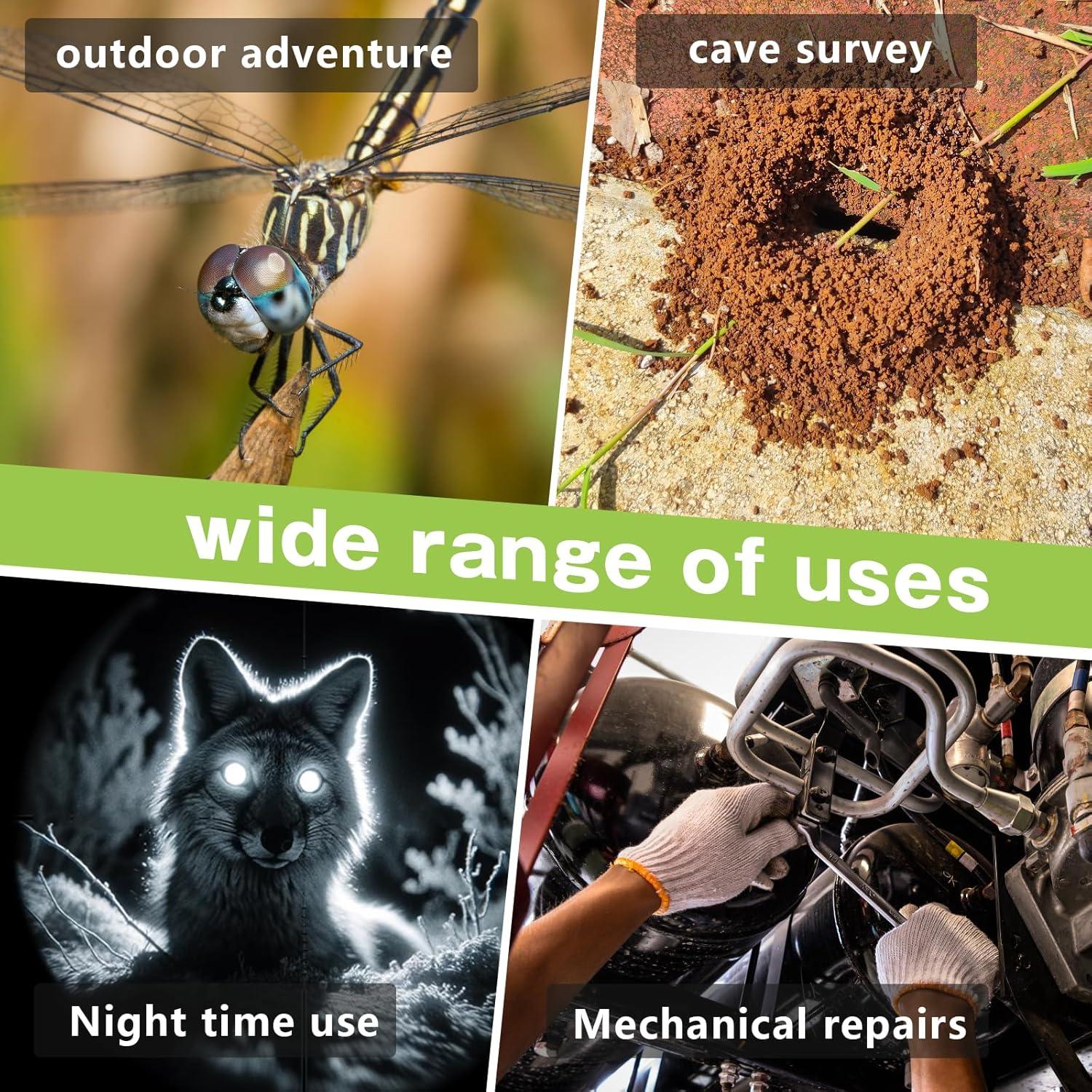 Endoscopio AMTORIN 5m con Visión Nocturna y Pantalla IPS 5"