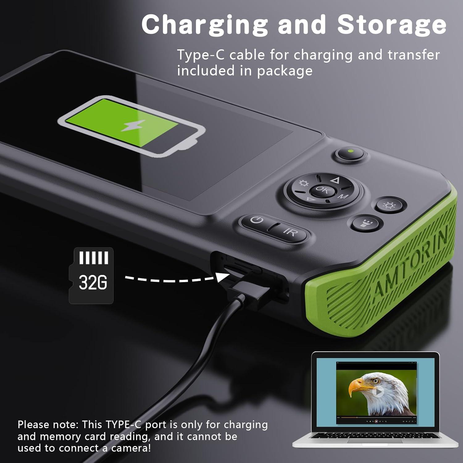 Endoscopio AMTORIN 5m con Visión Nocturna y Pantalla IPS 5"