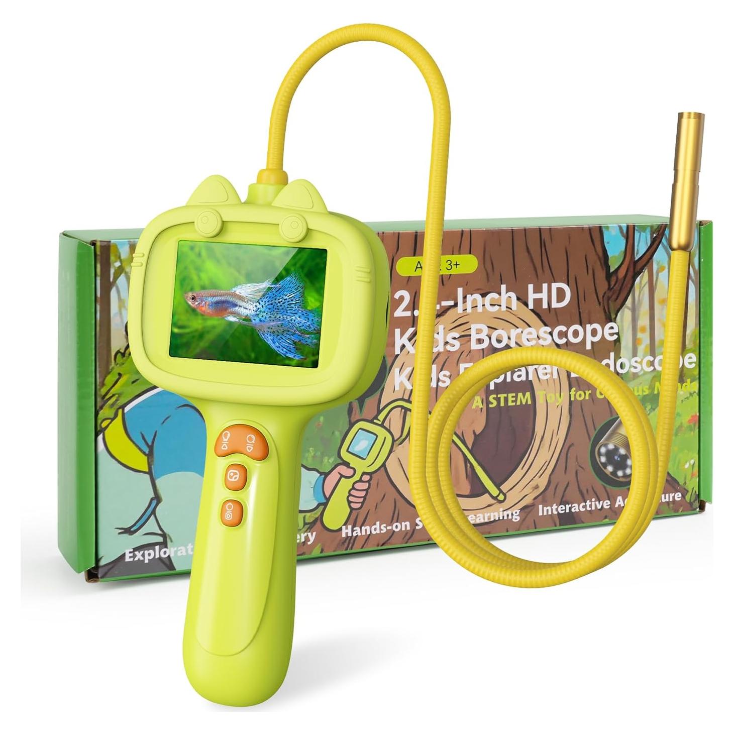 Cámara de Endoscopio Recargable para Niños G21 Verde Pale