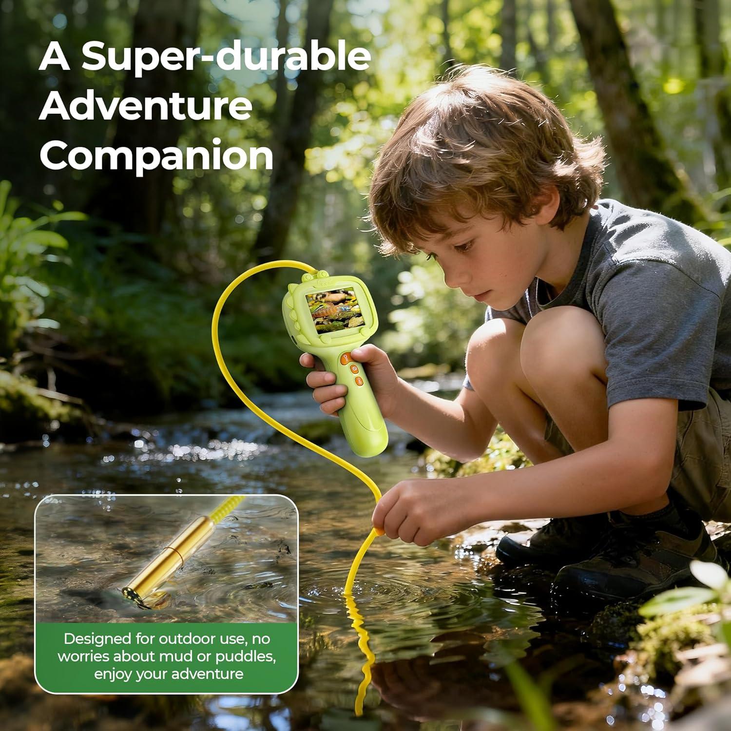 Cámara de Endoscopio Recargable para Niños G21 Verde Pale