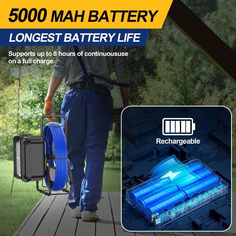 Cámara de Alcantarillado Anysun 150Ft Autonivelante HD 9"