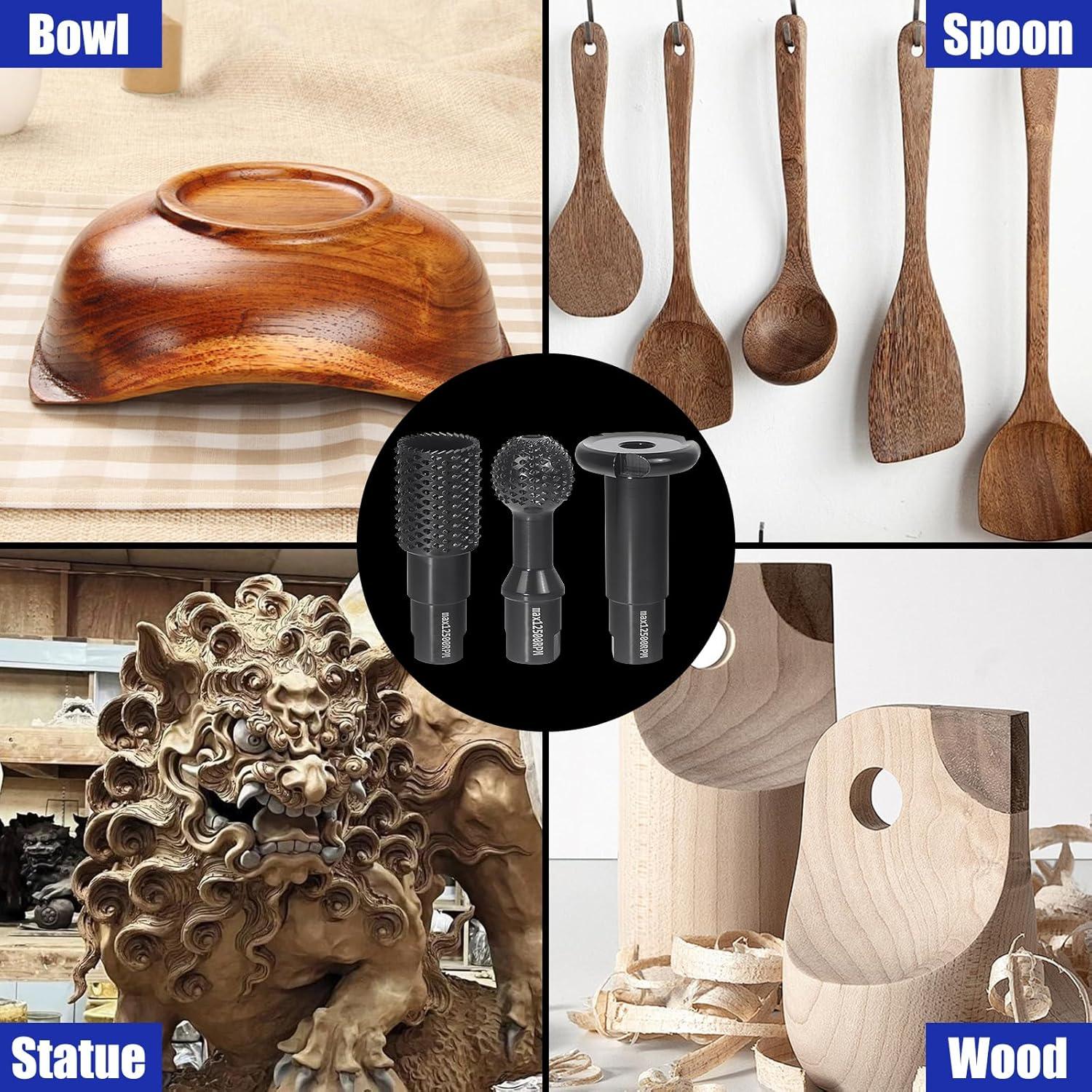 Juego de 3 Accesorios de Molinillo Pomsare para Amoladora 5/8-11