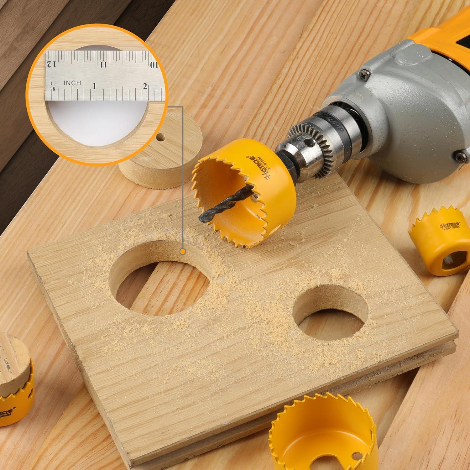 Juego de Sierras de Corona Hoteche 16 Piezas 19mm a 127mm