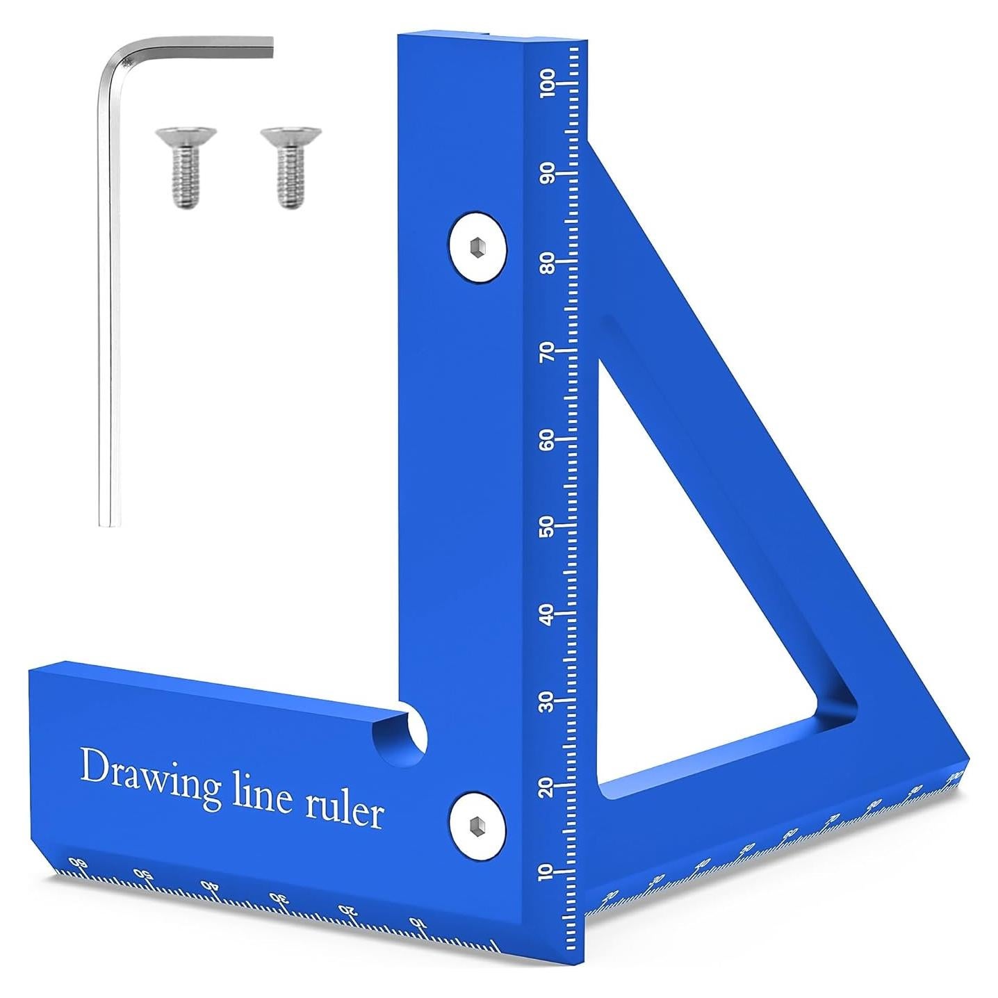 Regla de Medición Multi Ángulo 3D VICHSAMWY - Aluminio 45/90°