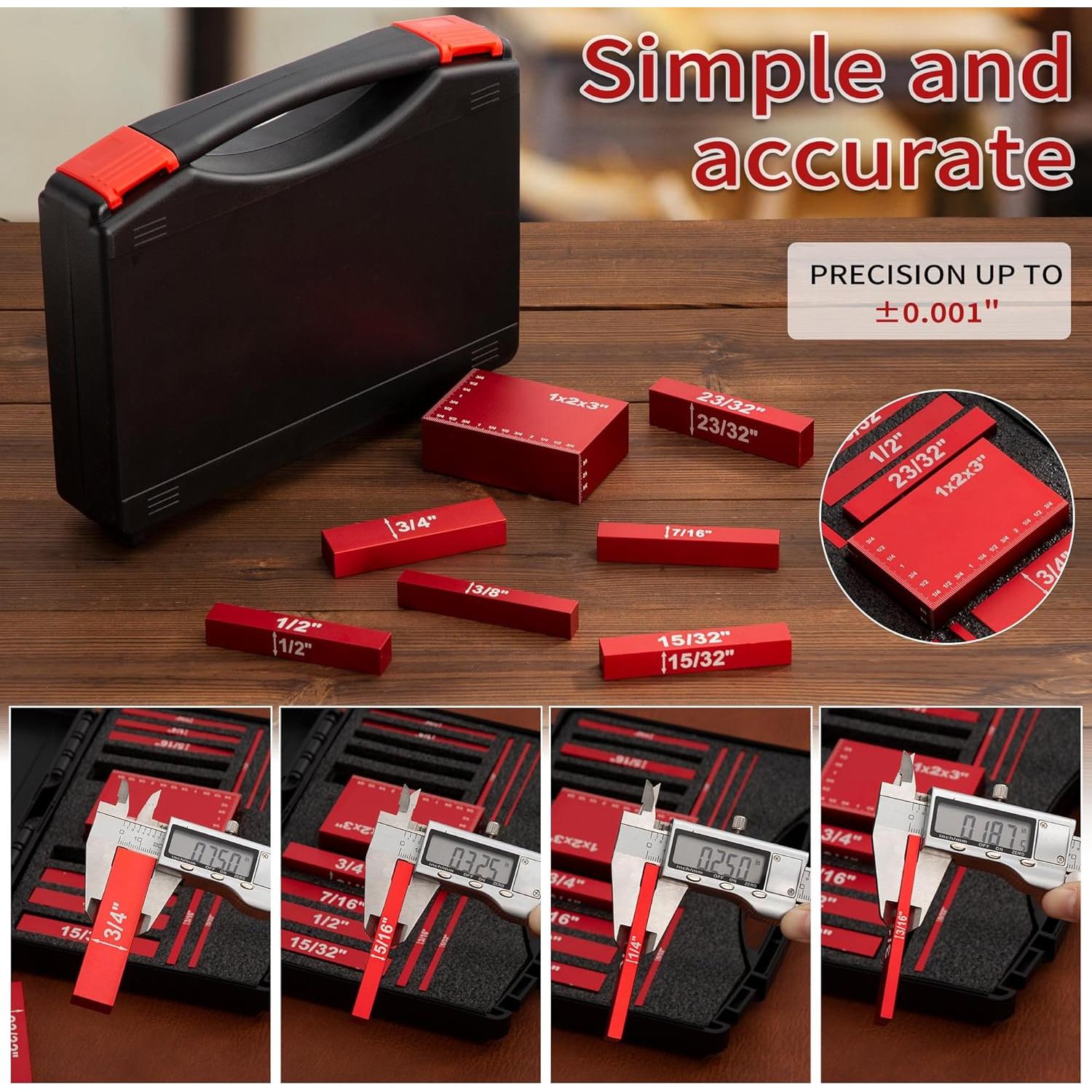 Set de 15 Bloques de Configuración GQGP para Carpintería