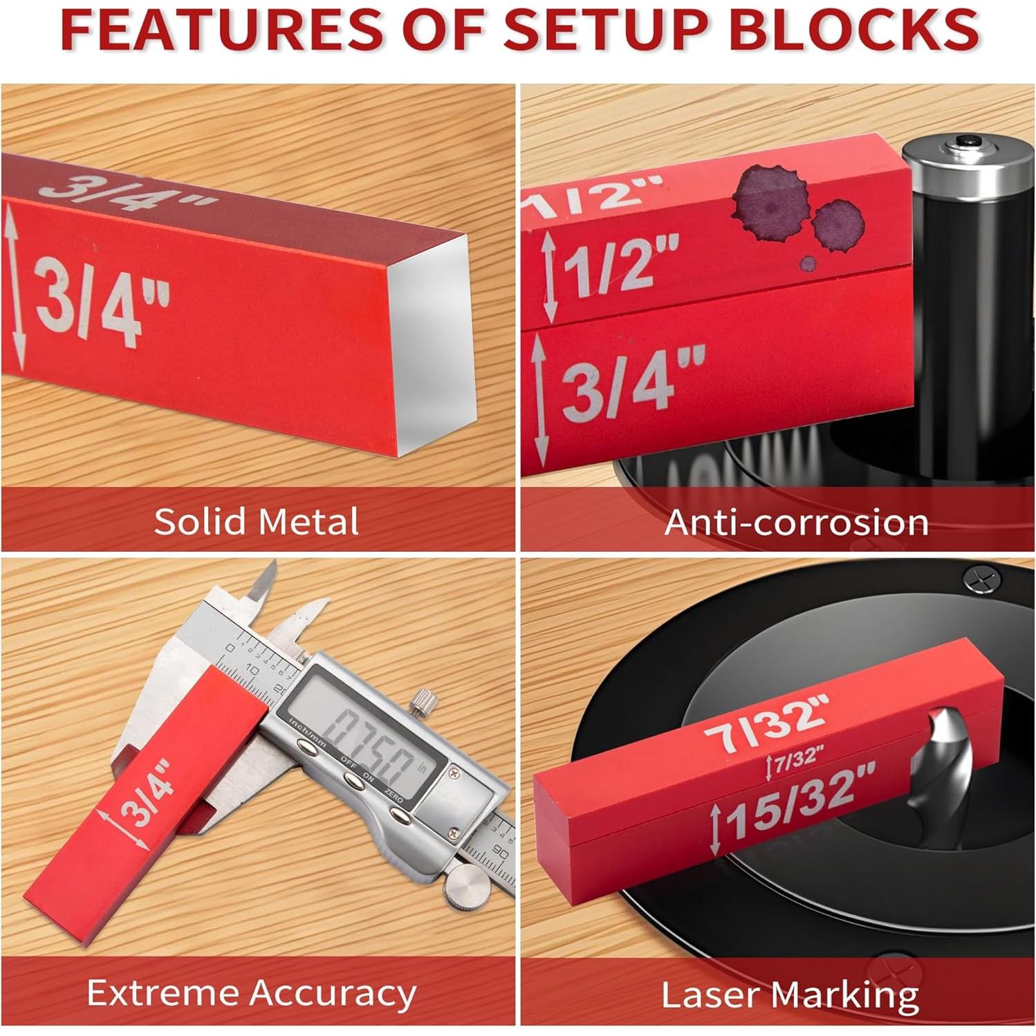 Set de 15 Bloques de Configuración GQGP para Carpintería