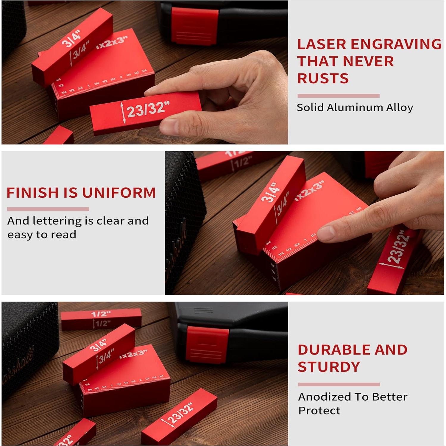 Set de 15 Bloques de Configuración GQGP para Carpintería