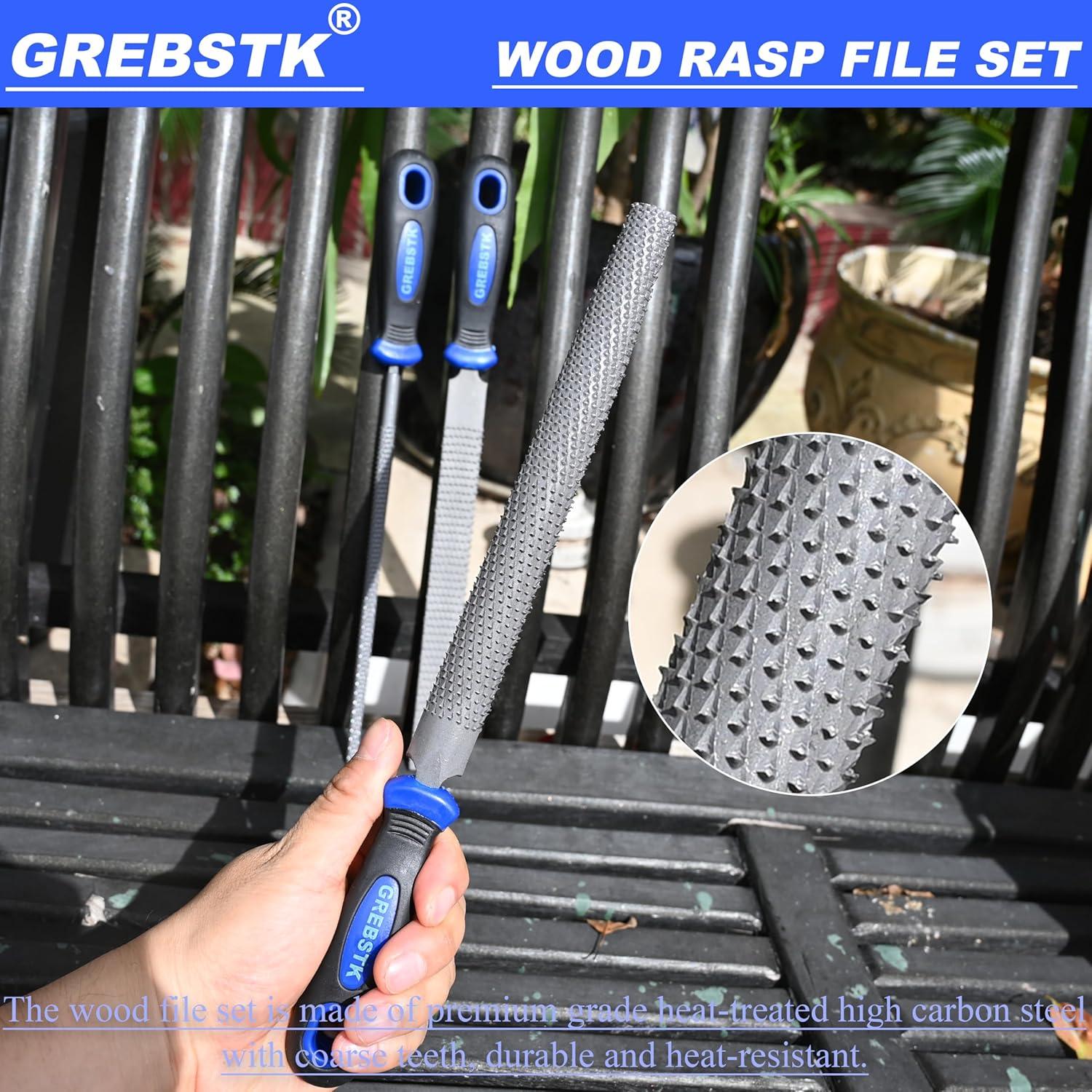 Juego de Cinceles y Limas GREBSTK 8" y 12" Acero Carbono