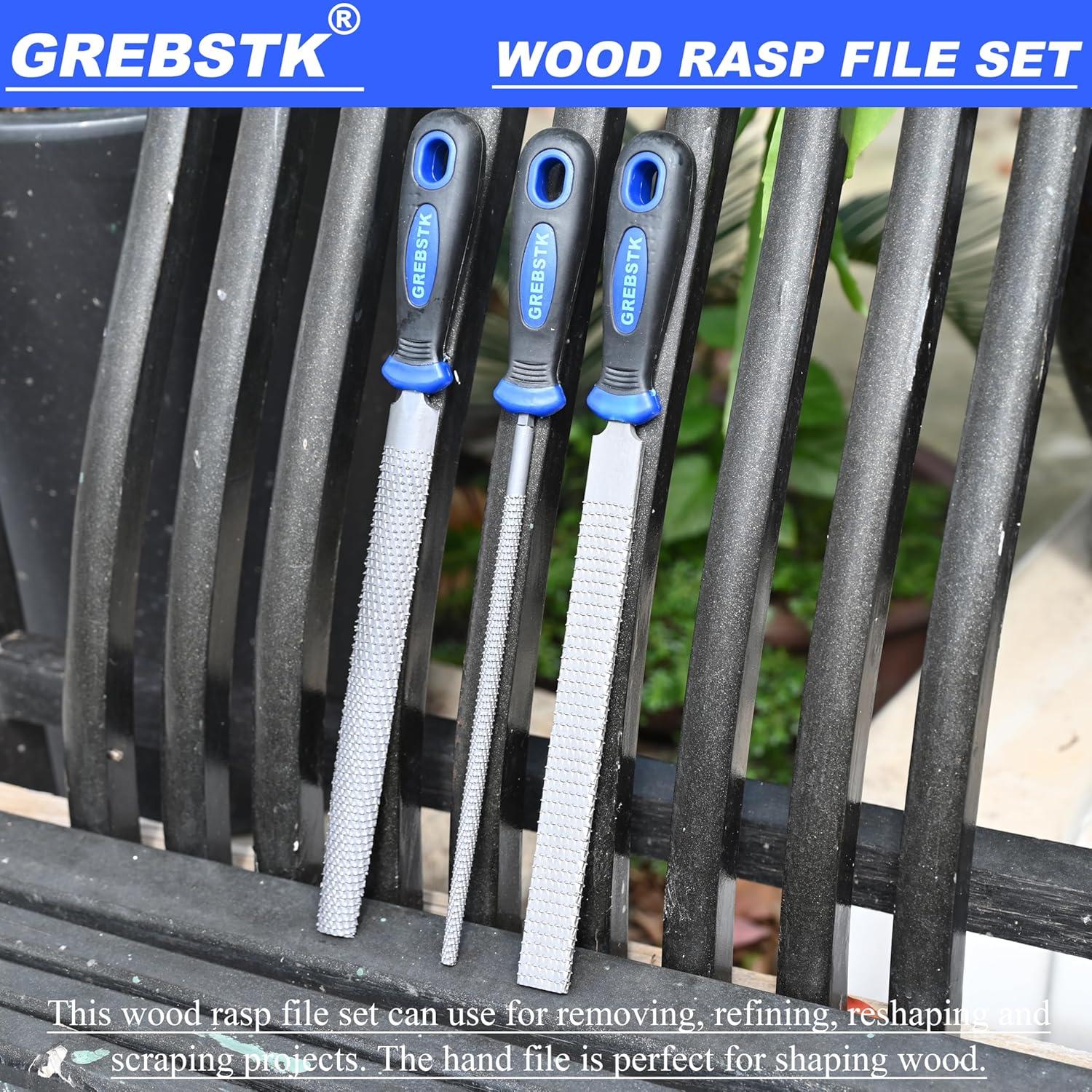 Juego de Cinceles y Limas GREBSTK 8" y 12" Acero Carbono