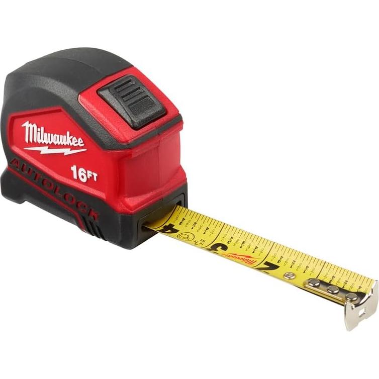 Cinta Métrica Milwaukee 4.88m con Freno Automático