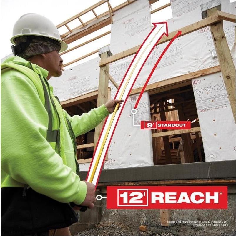 Cinta Métrica Milwaukee 4.88m con Freno Automático