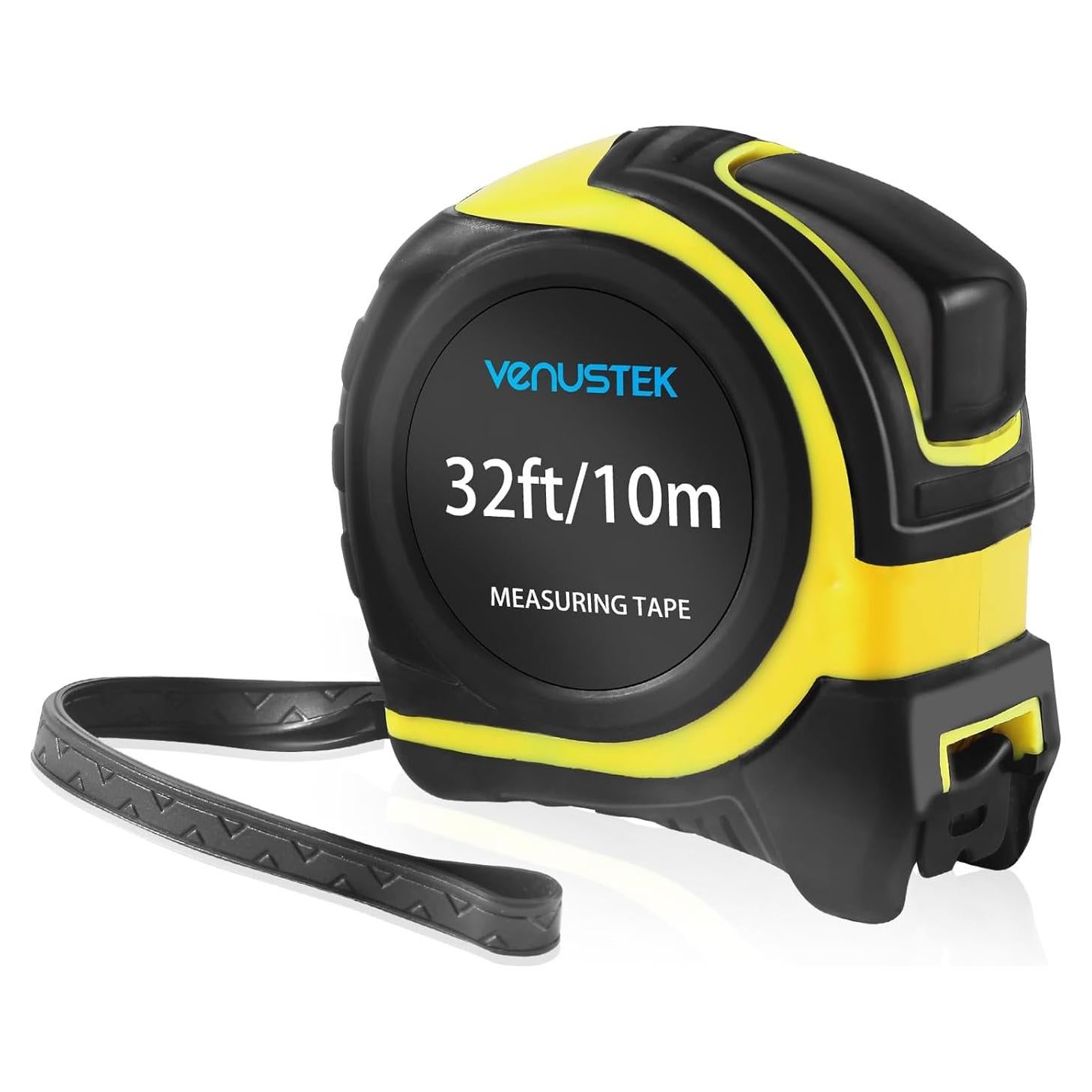 Cinta Métrica 10M VENUSTEK Profesional con Clip y Cuchilla Ancha