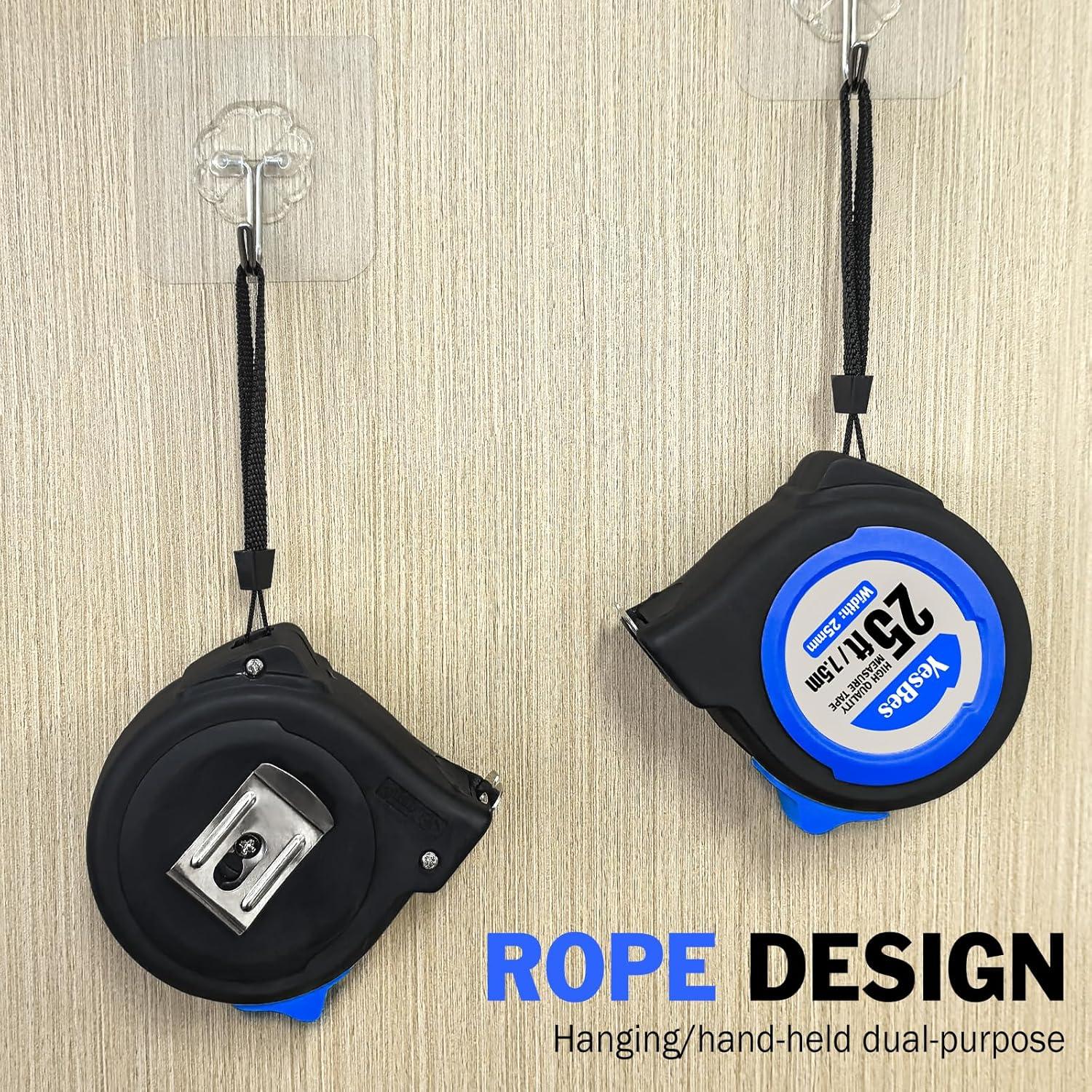 Cinta Métrica Retráctil 25 pies YesBes - Paquete de 12