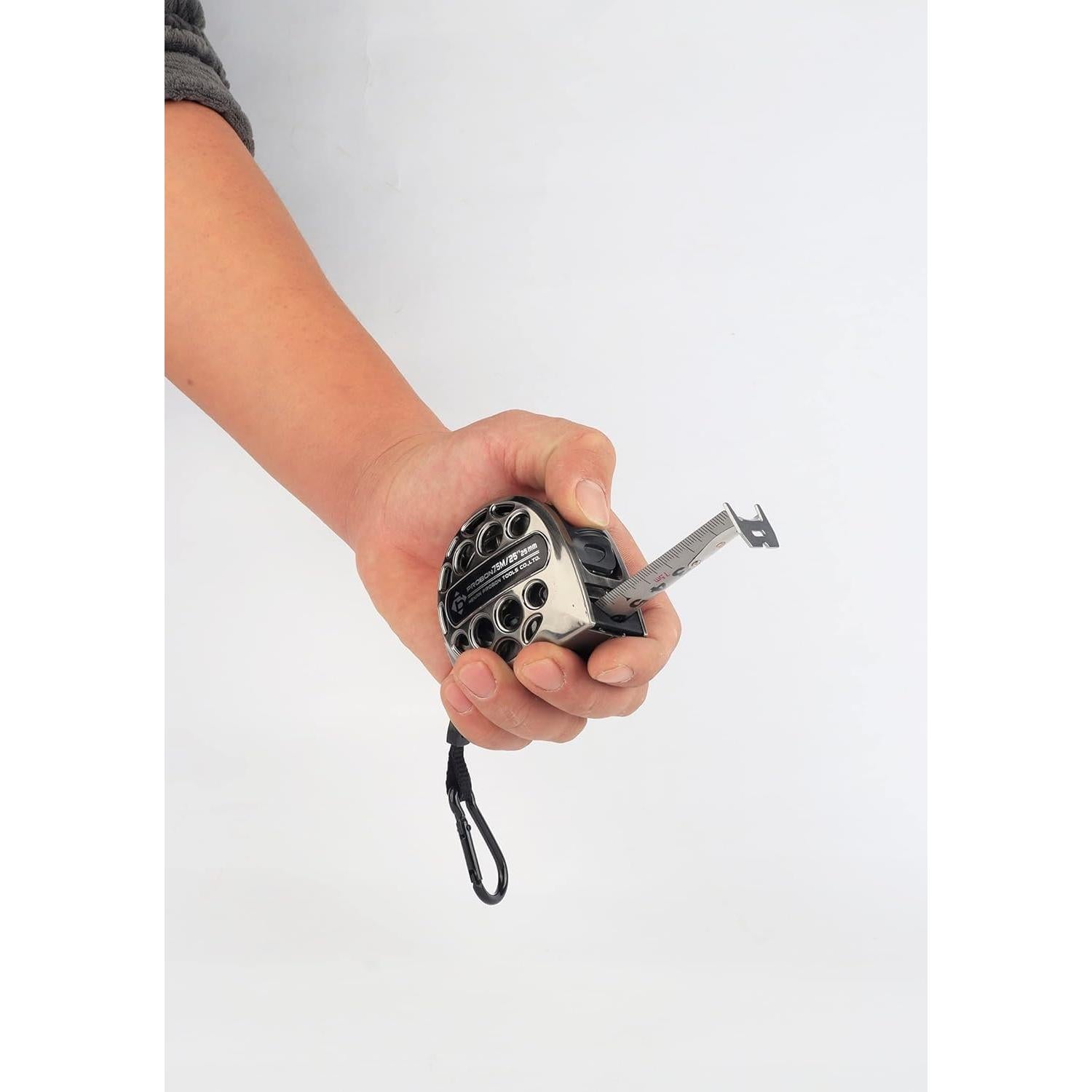 Cinta Métrica de Acero Inoxidable PROBON 7.62m Doble Cara