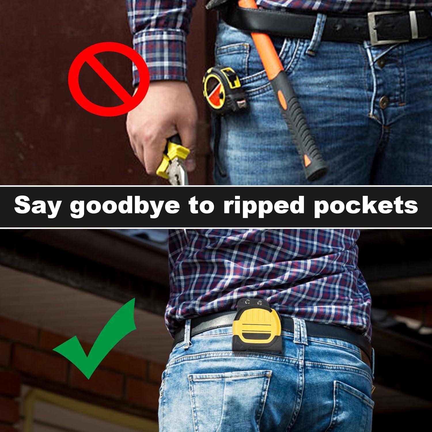 Soporte de Cinta Métrica APDTEK para Cinturón - Negro