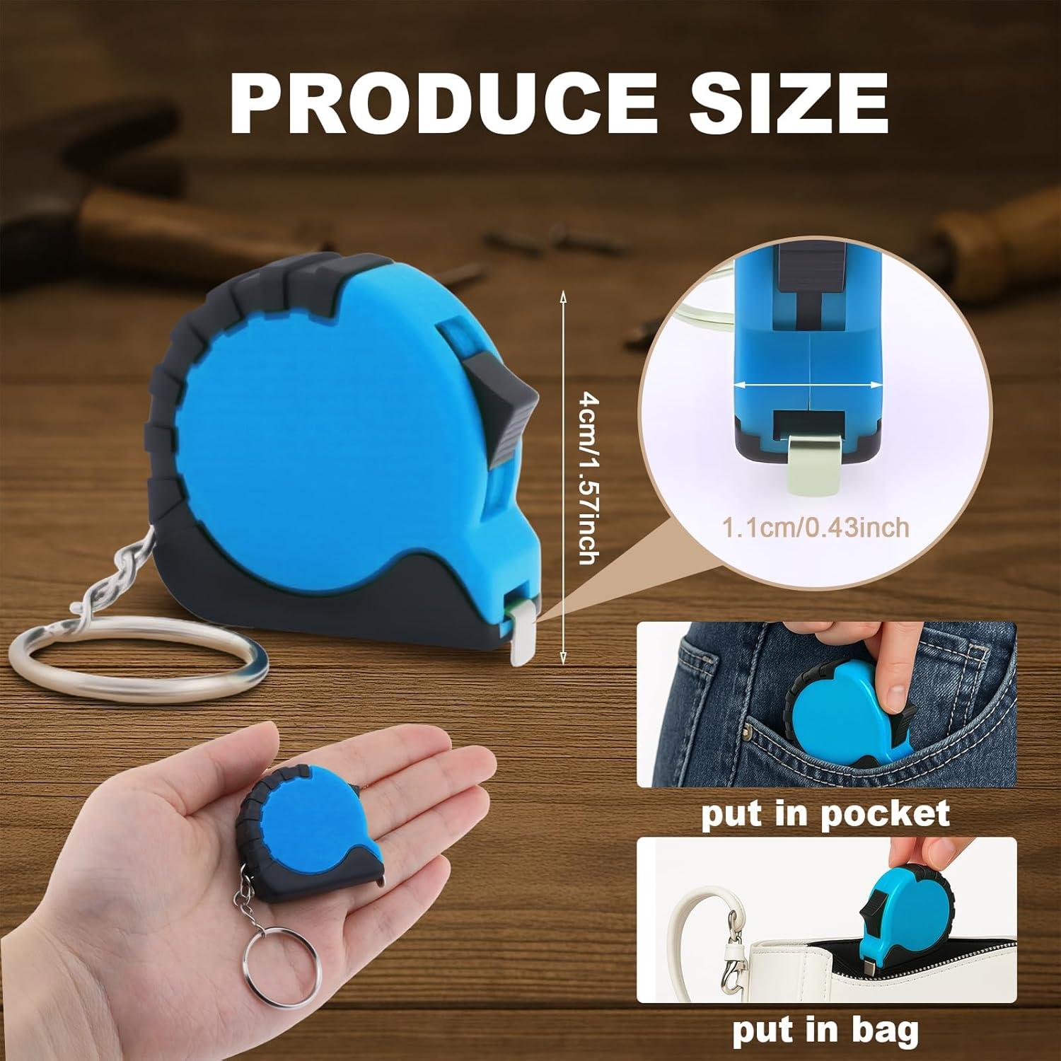 24 Cintas Métricas Retráctiles ZSCCXQ 100cm con Llavero