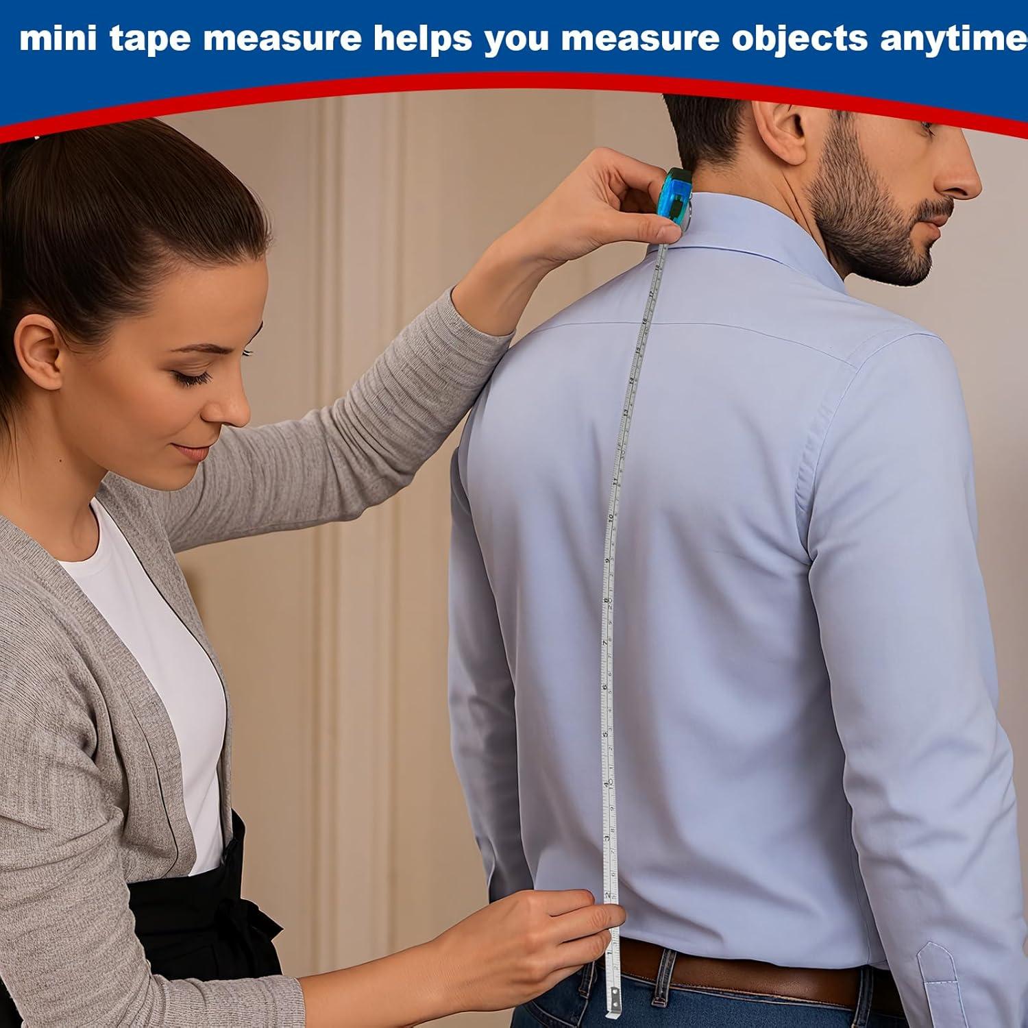 24 Cintas Métricas Retráctiles ZSCCXQ 100cm con Llavero