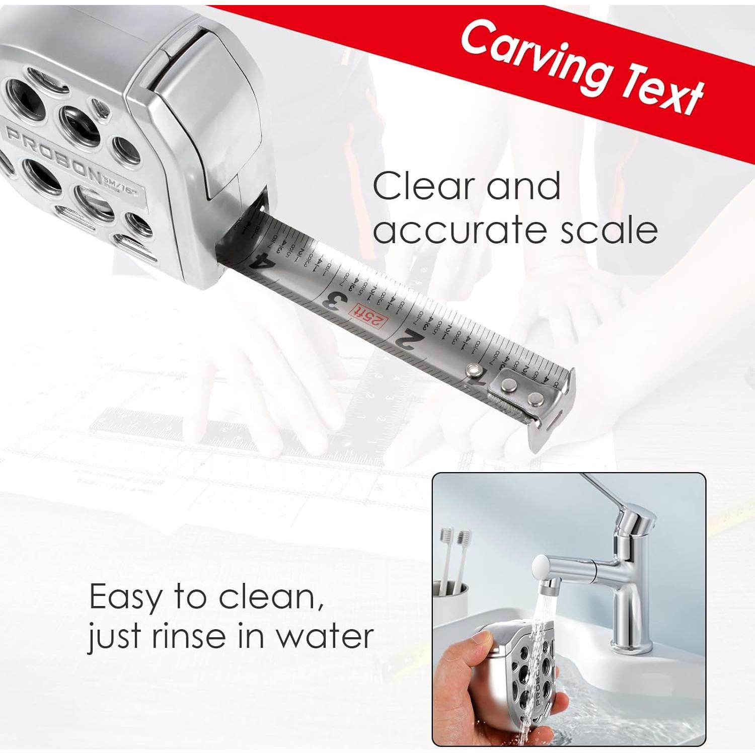 Cinta Métrica Retráctil 5m Acero Inoxidable KJCBKCB