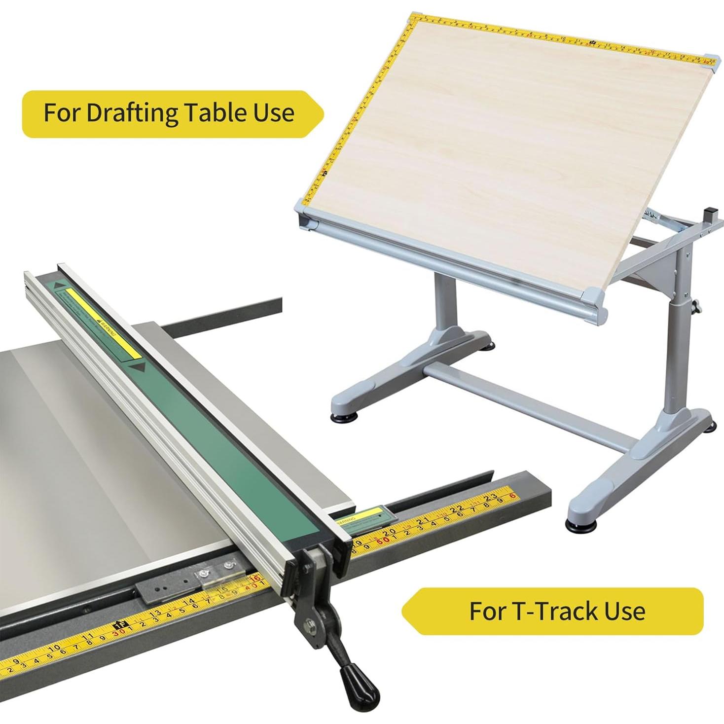 2 Cintas Métricas Autoadhesivas de Acero 410cm Amarillo