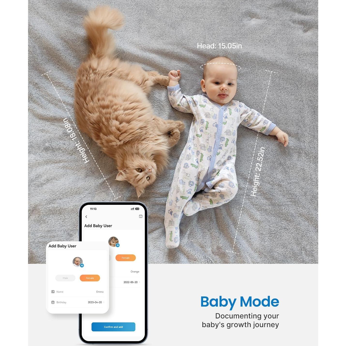 Cinta Métrica Corporal Inteligente RENPHO Bluetooth 150cm