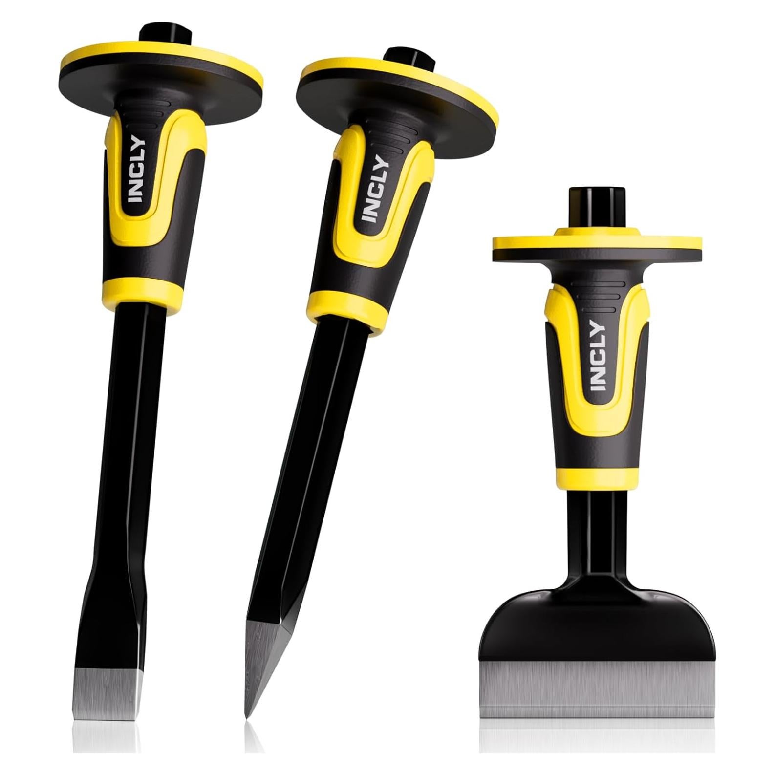 Juego de Cinceles de Masonería INCLY 3PCS - Acero CRV