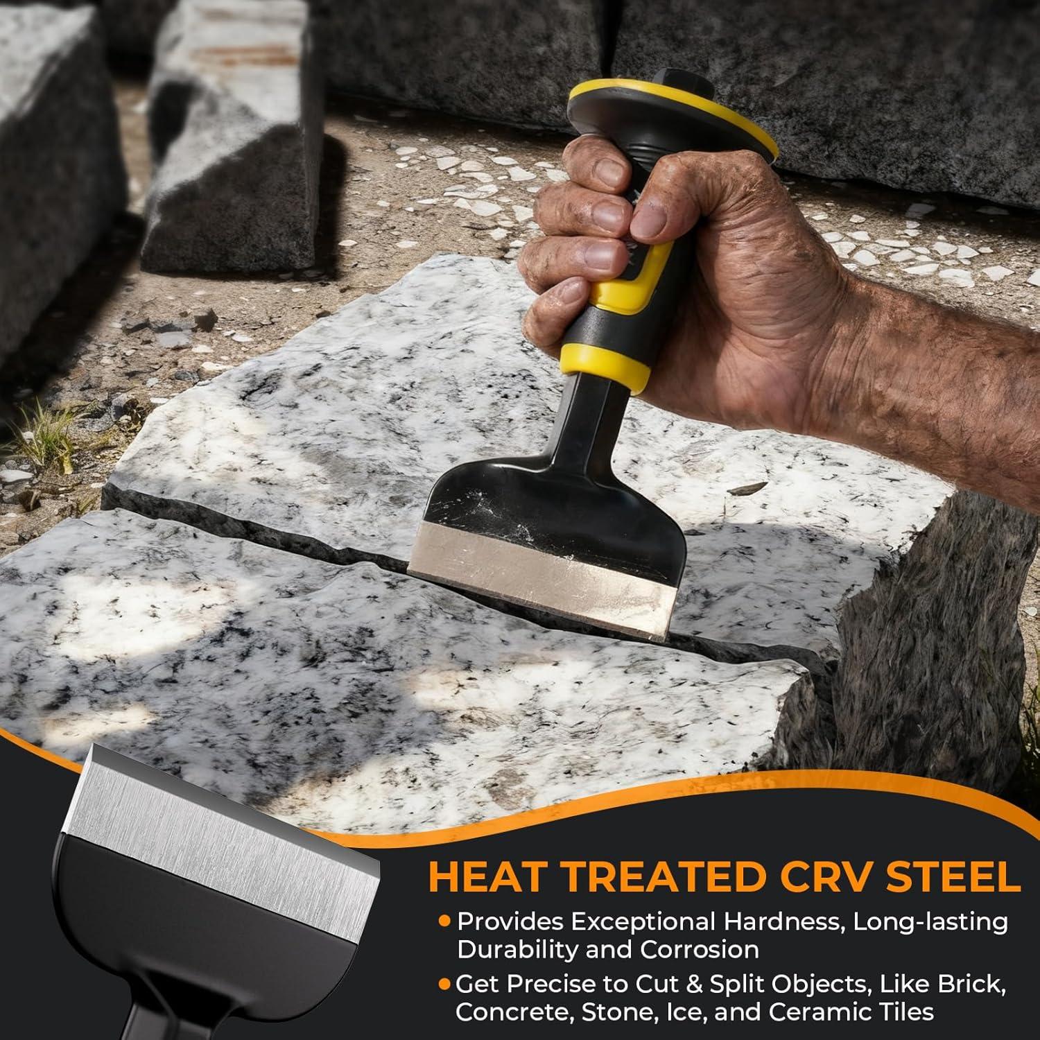 Juego de Cinceles de Masonería INCLY 3PCS - Acero CRV