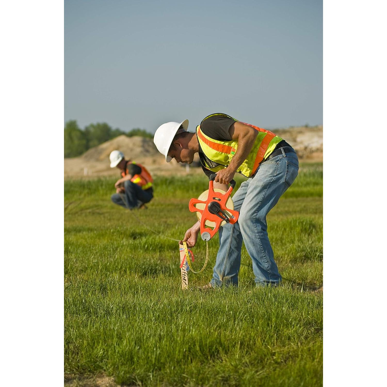 Cinta Métrica de Fibra de Vidrio Crescent Lufkin 100m Naranja