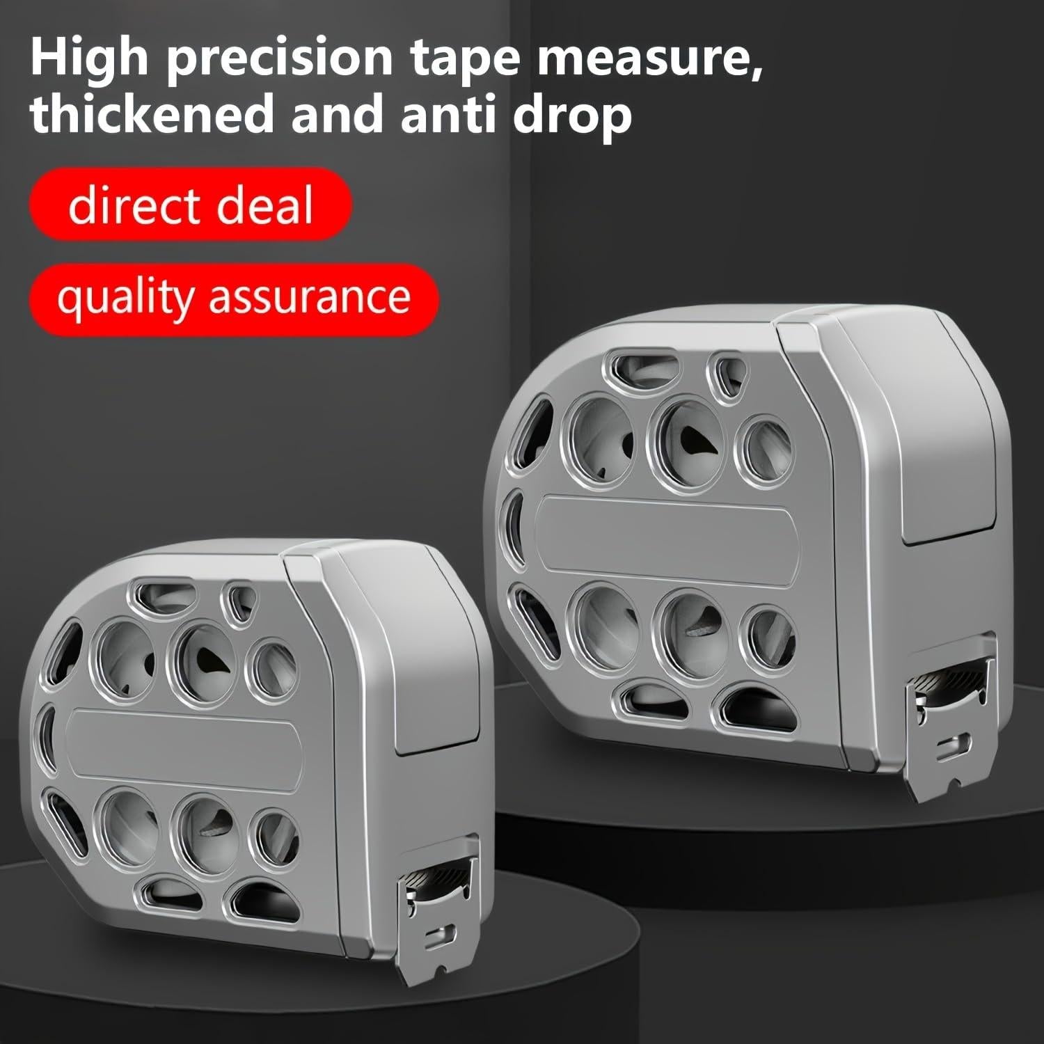 Cinta Métrica de Acero Inoxidable Liucocotos 5m Doble Cara