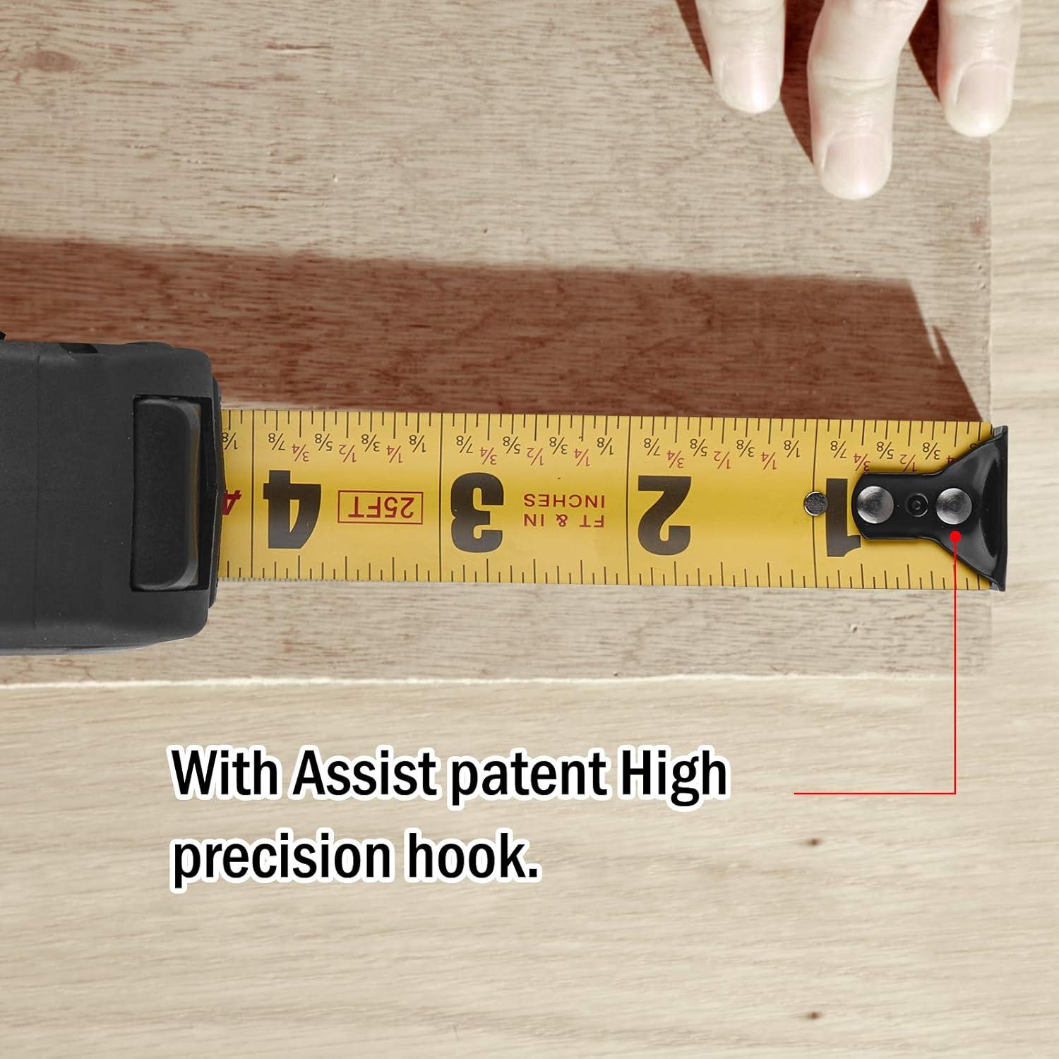 Cinta Métrica 7.5m ASSIST Doble Lado Resistente con Teflón