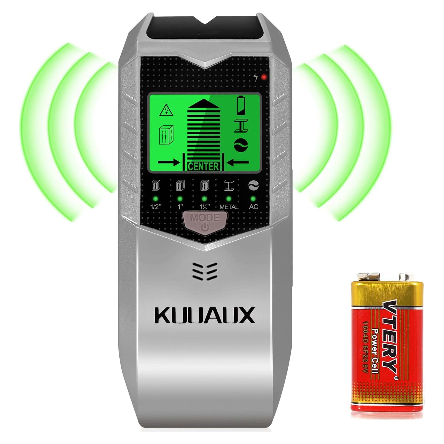 Detector de Pared KUUAUX SH402 5 en 1 con Pantalla LCD HD