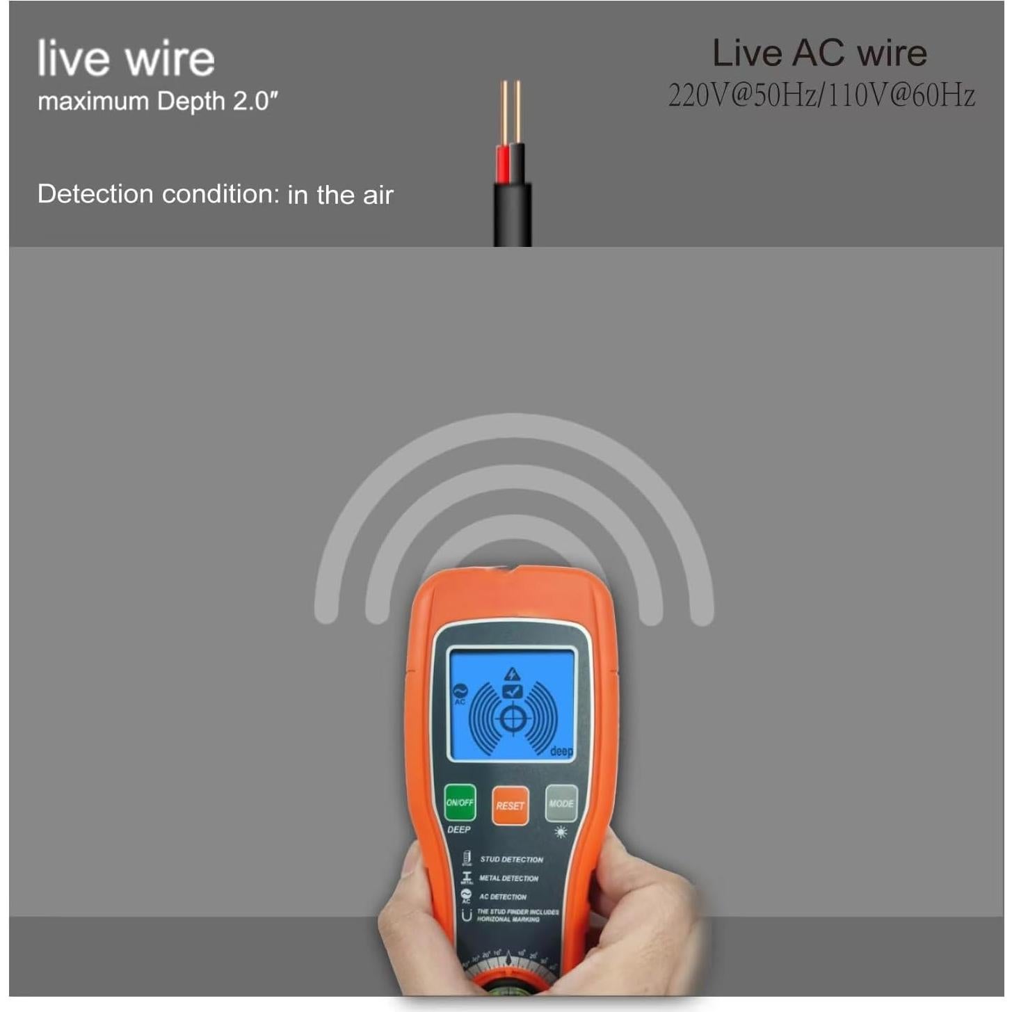 Buscador de Estudio WSFDC 5 en 1 con Pantalla LCD HD