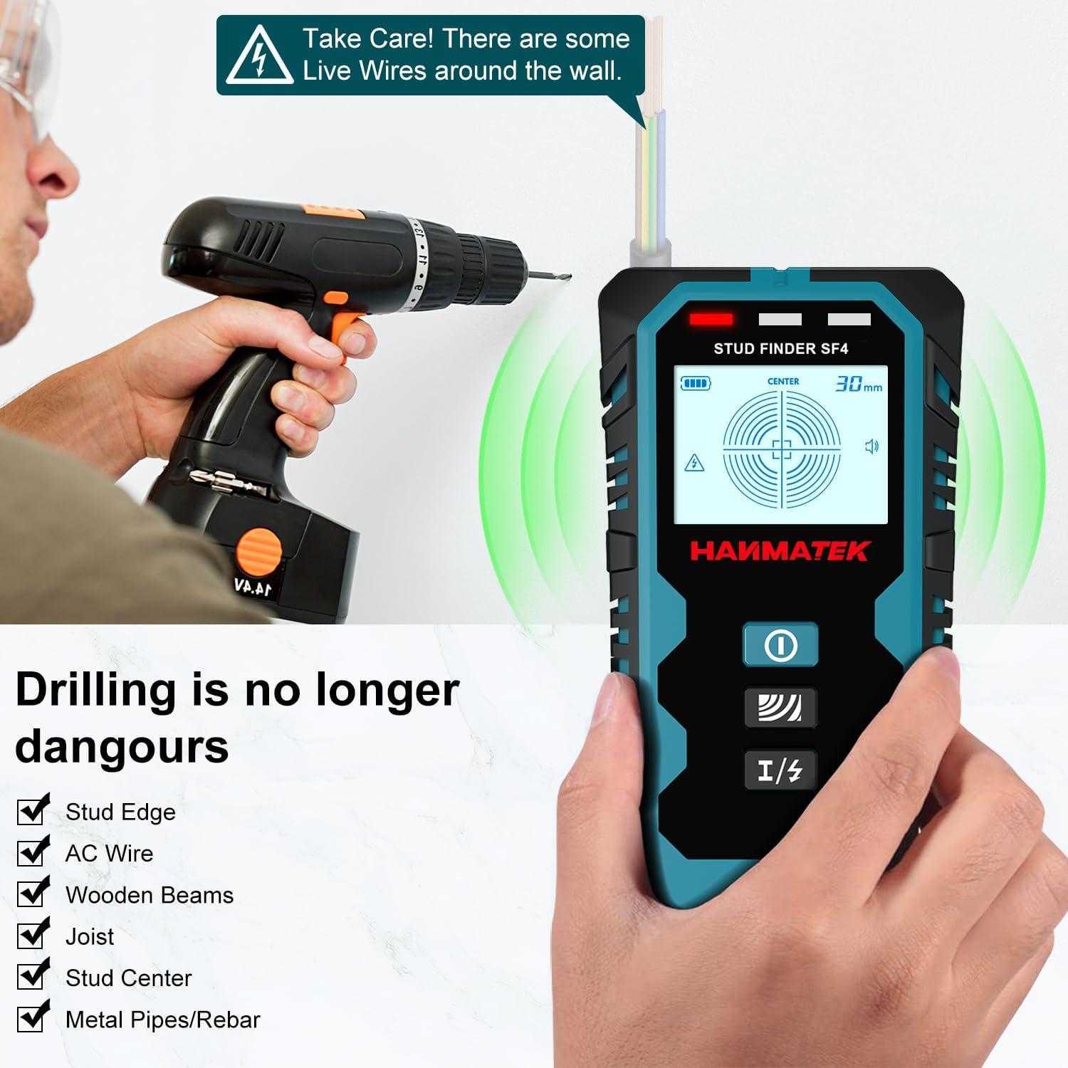 Escáner de Pared HANMATEK SF4 5 en 1 con Pantalla LCD