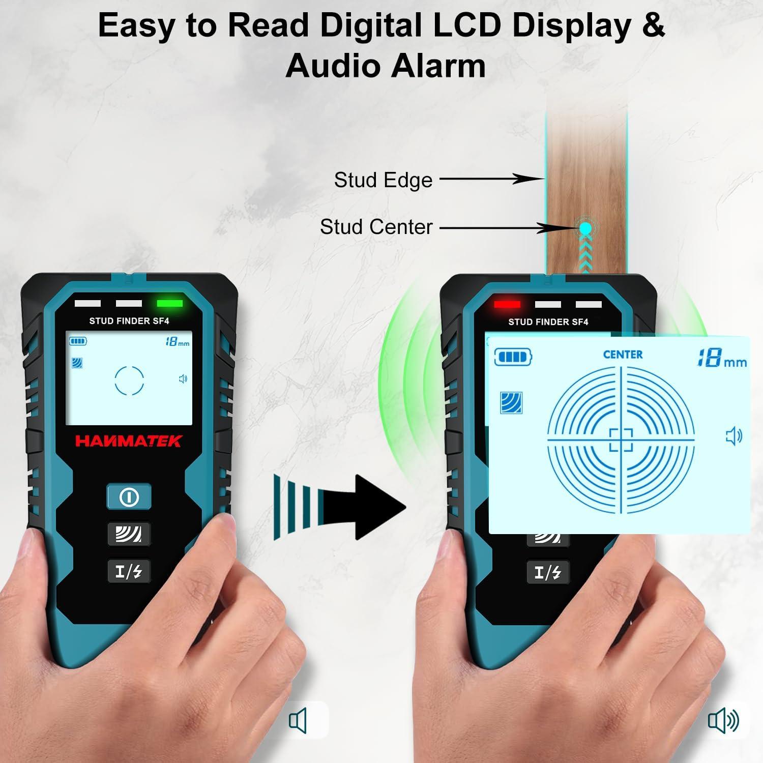 Escáner de Pared HANMATEK SF4 5 en 1 con Pantalla LCD