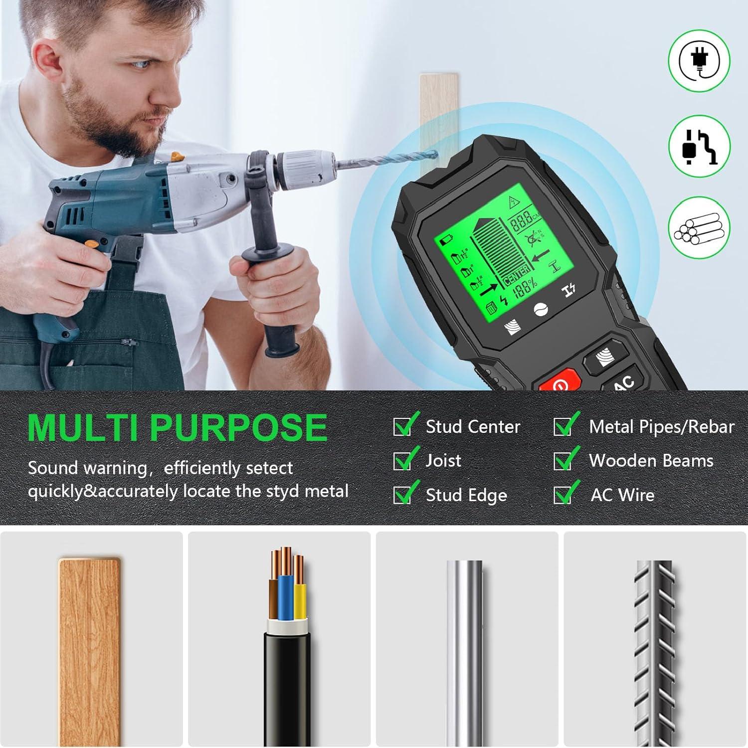 Escáner de Pared 5-en-1 Zunate con Pantalla LCD