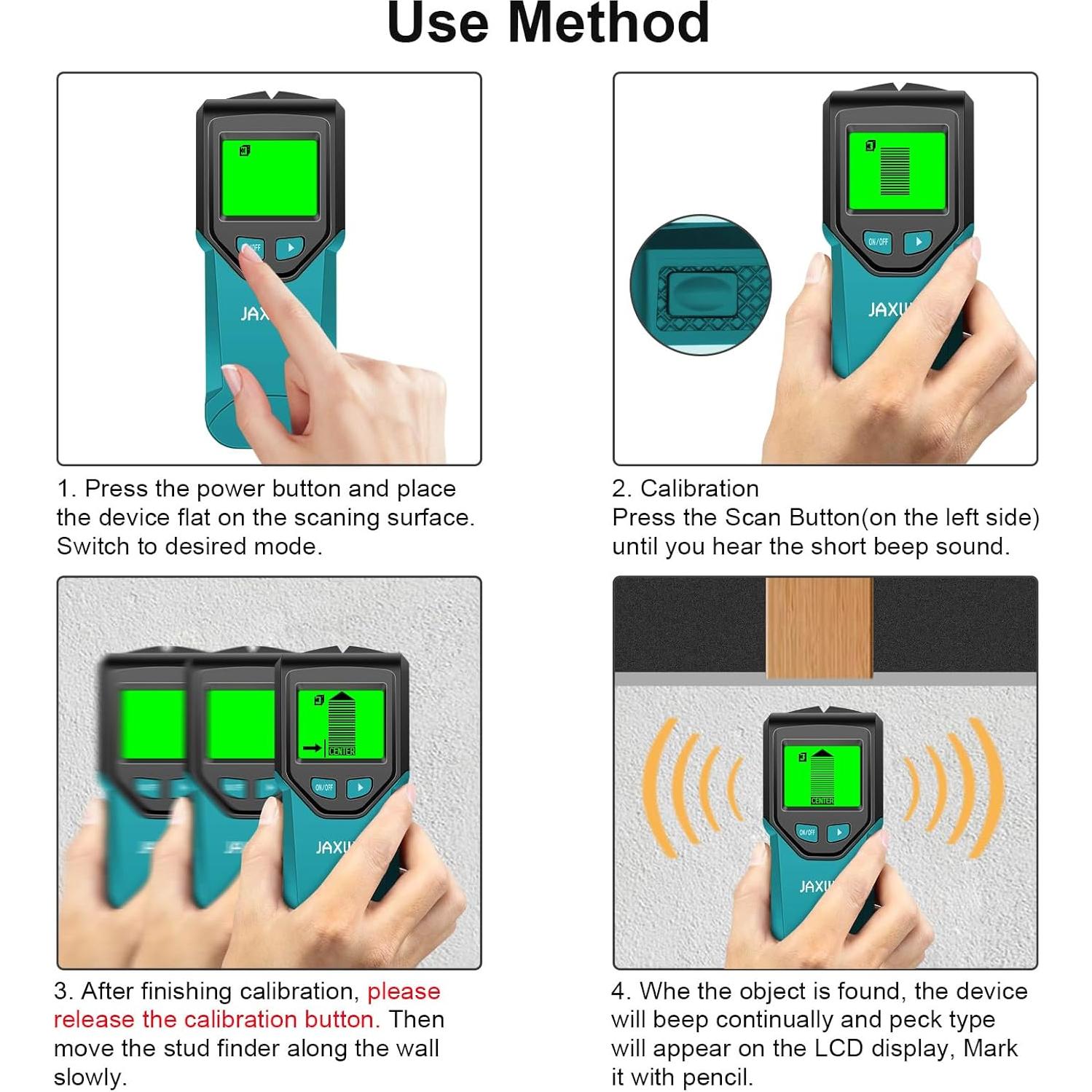 Buscador de Estudio Escáner de Pared JAXWQ TH410 5 en 1