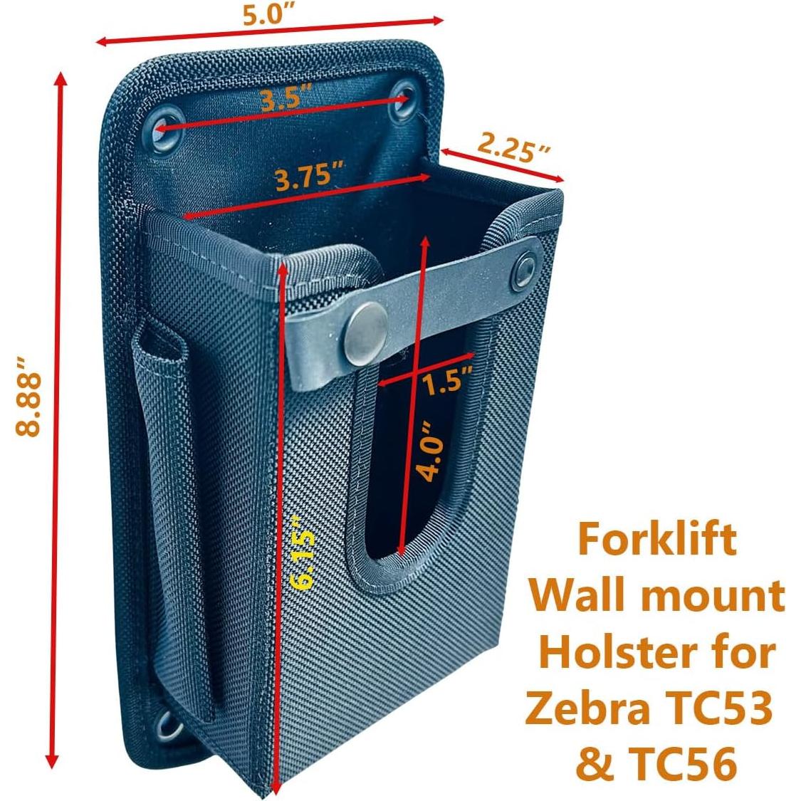Soporte de Montaje en Pared Hilipro para Zebra TC53/TC58 - Negro
