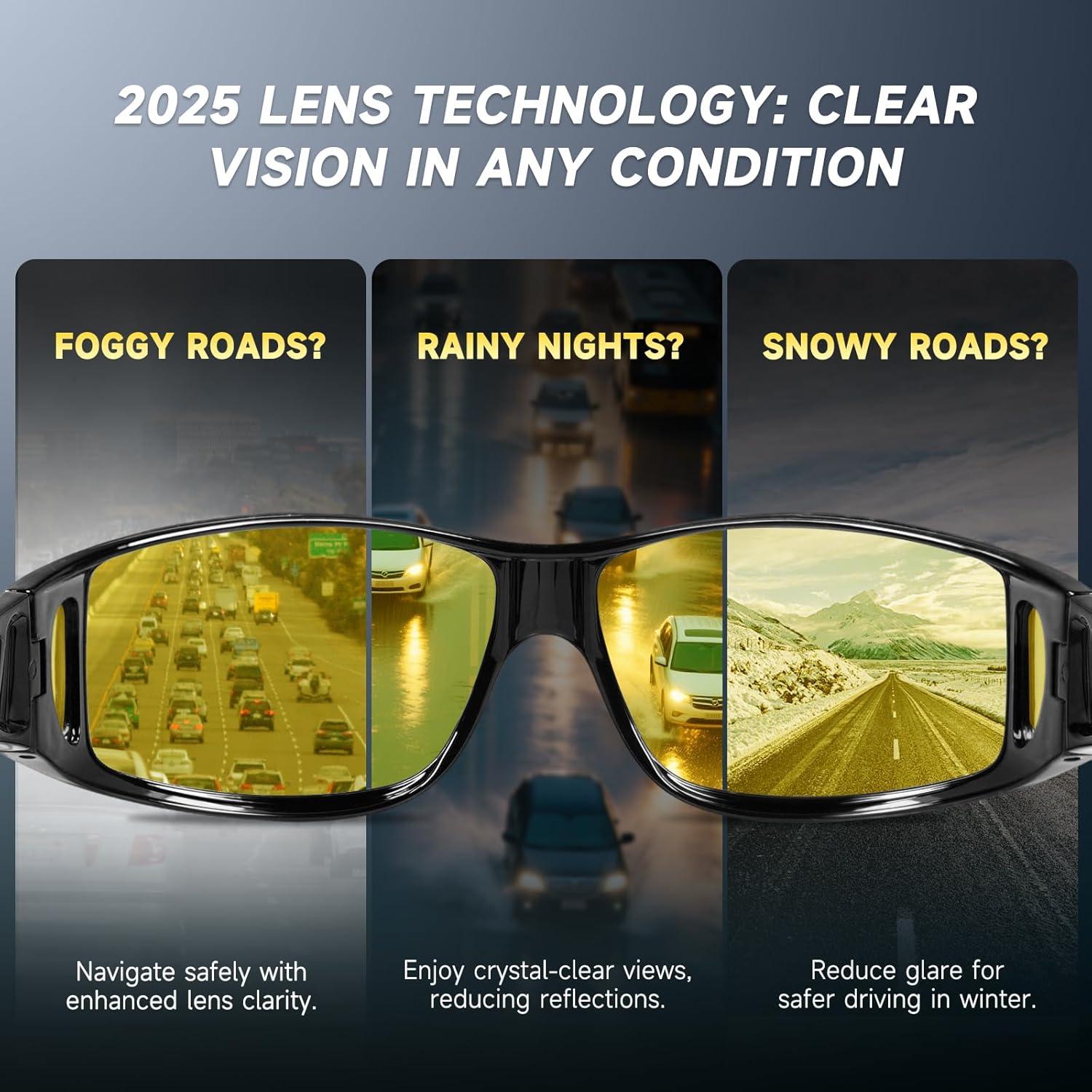 Gafas de Conducción Nocturna Cada Cool EC2502 UV400