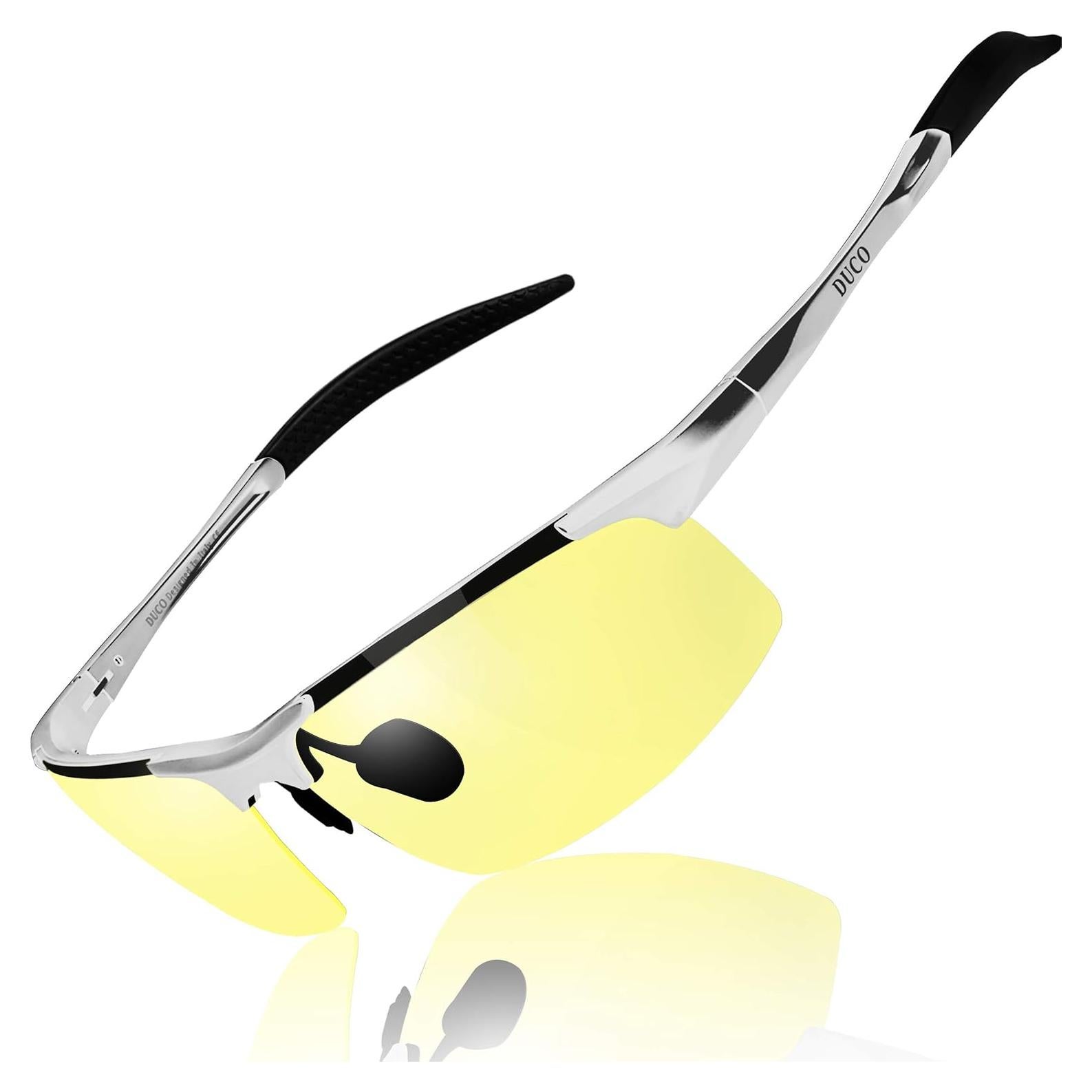 Gafas de visión nocturna DUCO polarizadas amarillas para conducción