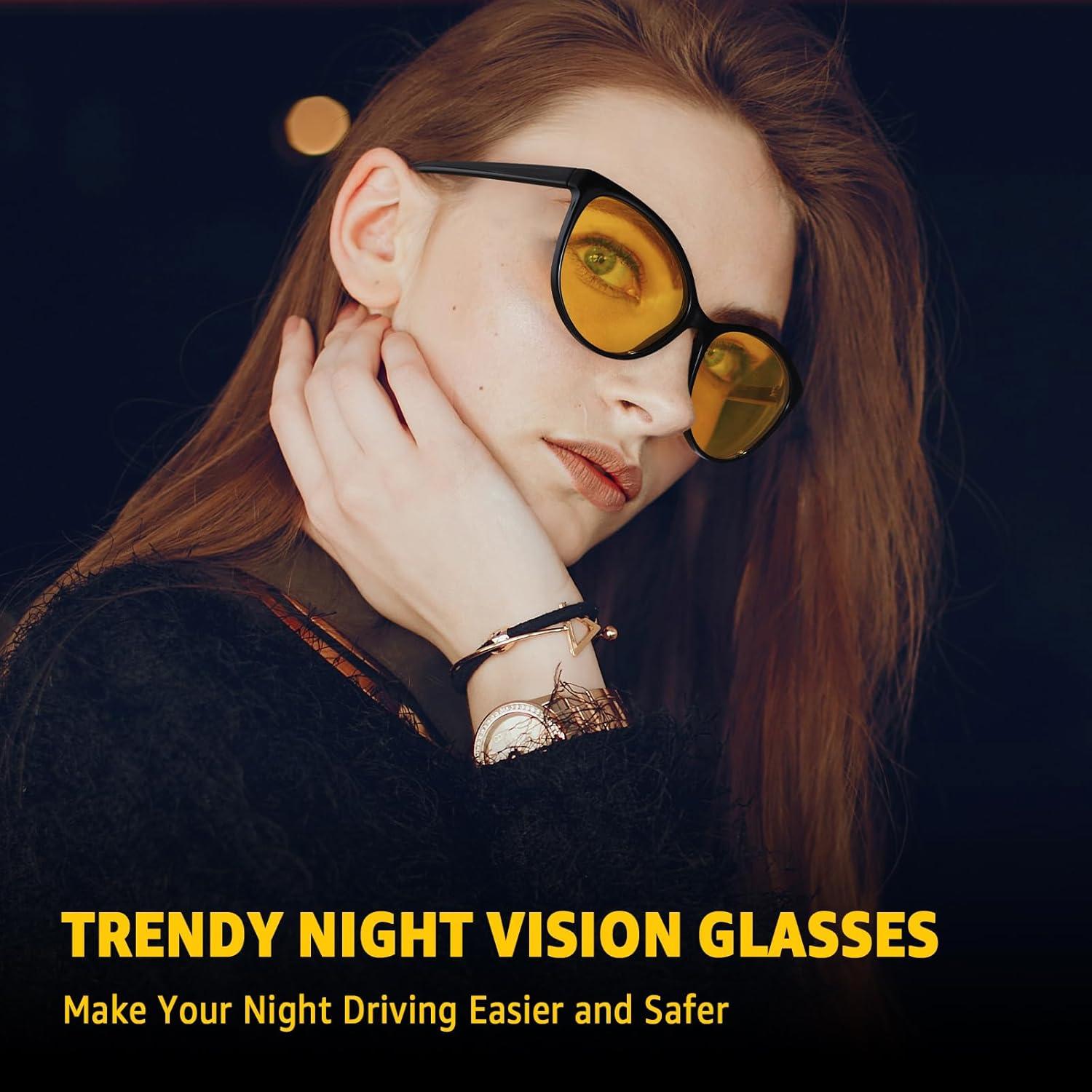 Gafas de Visión Nocturna TJUTR Polarizadas Amarillas