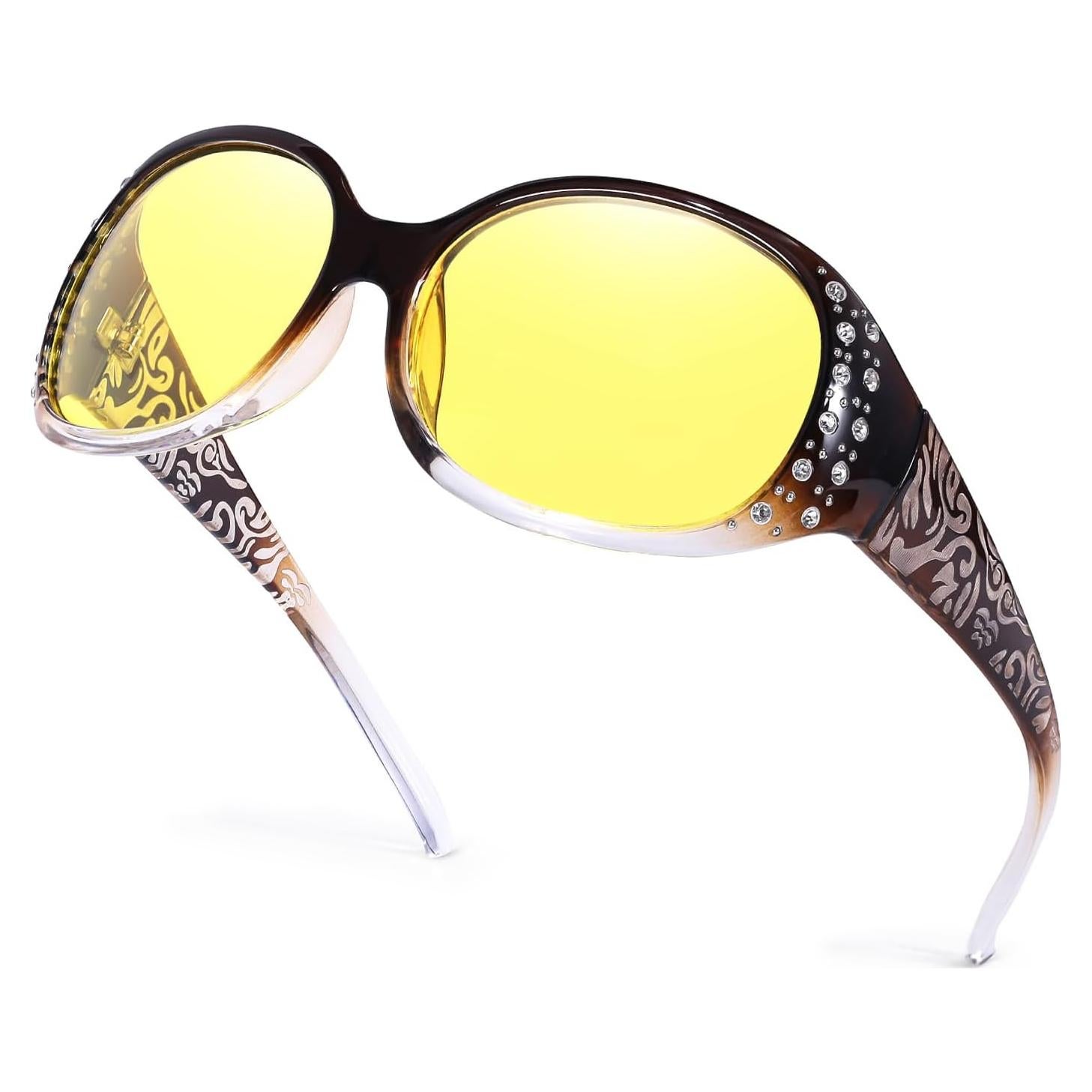 Gafas de Conducción Nocturna IGNAEF Mujeres Polarizadas Amarillas