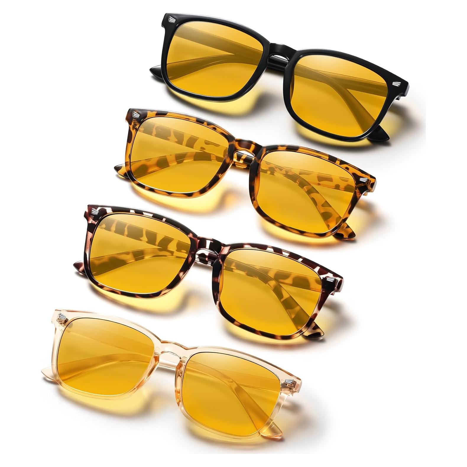 Gafas de Visión Nocturna Polarizadas KUGUAOK para Mujeres - Lentes Amarillos