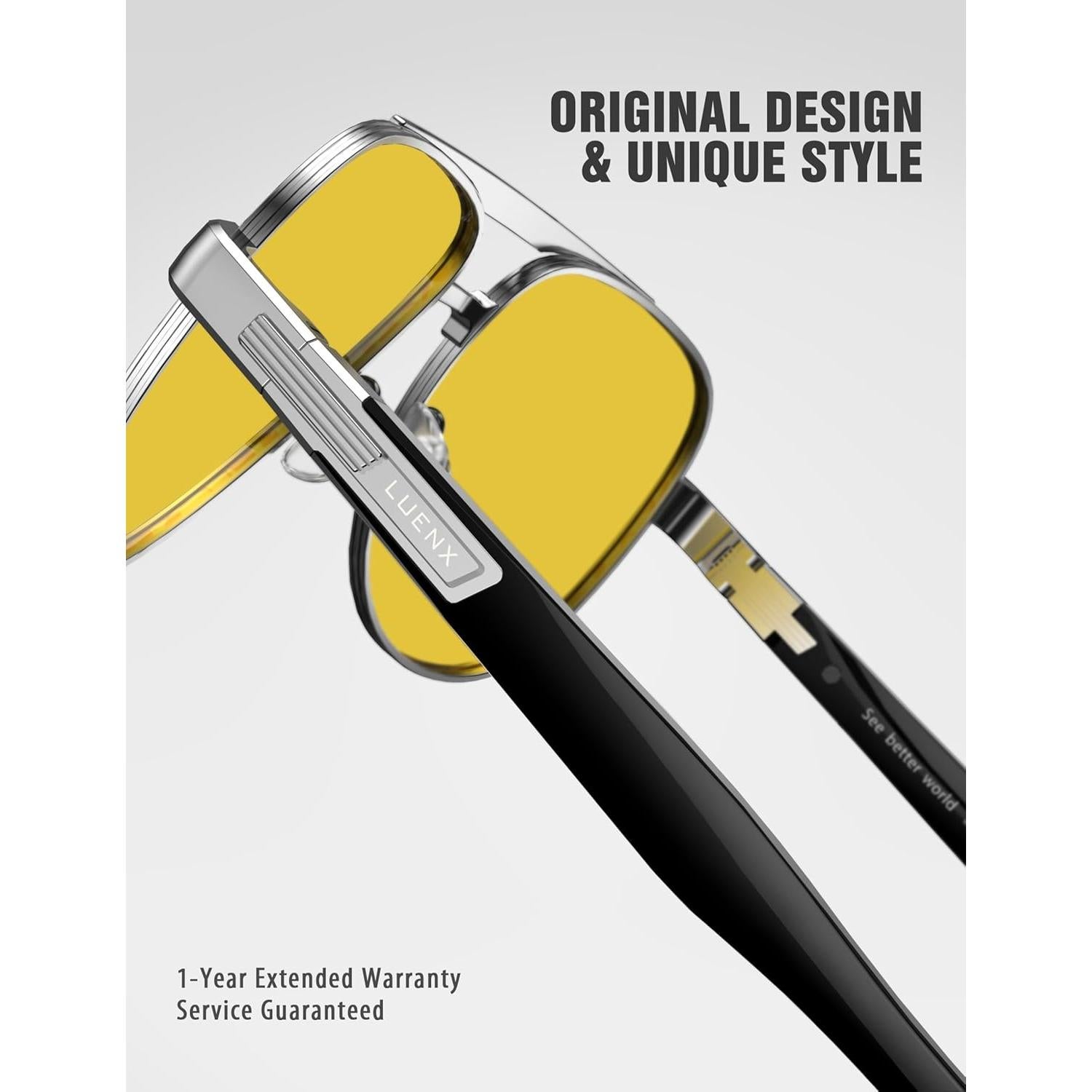 Gafas de sol LUENX Aviador Polarizadas UV400 para Conducir