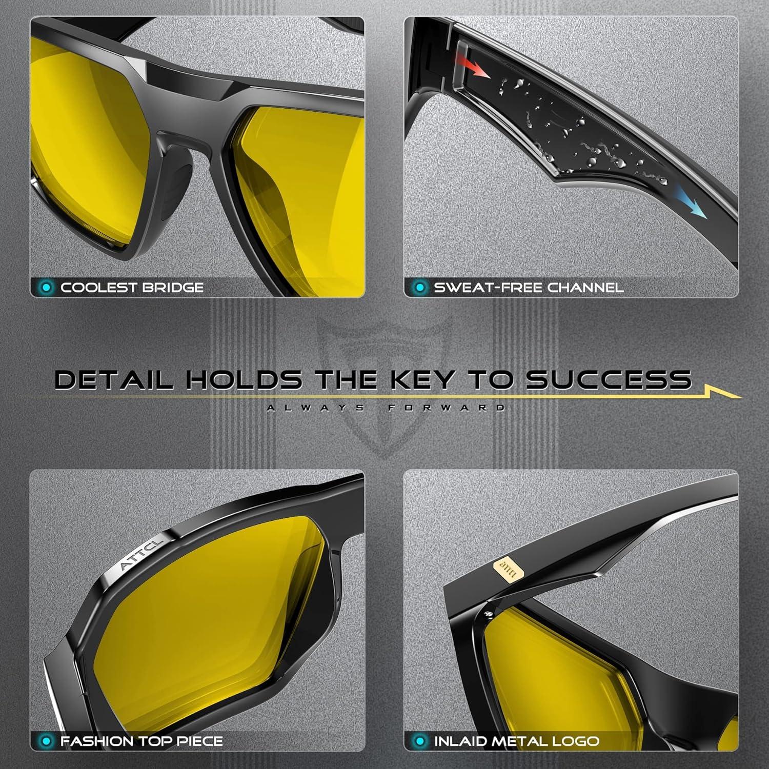 Gafas de sol polarizadas ATTCL para hombres - Modelo AT2137