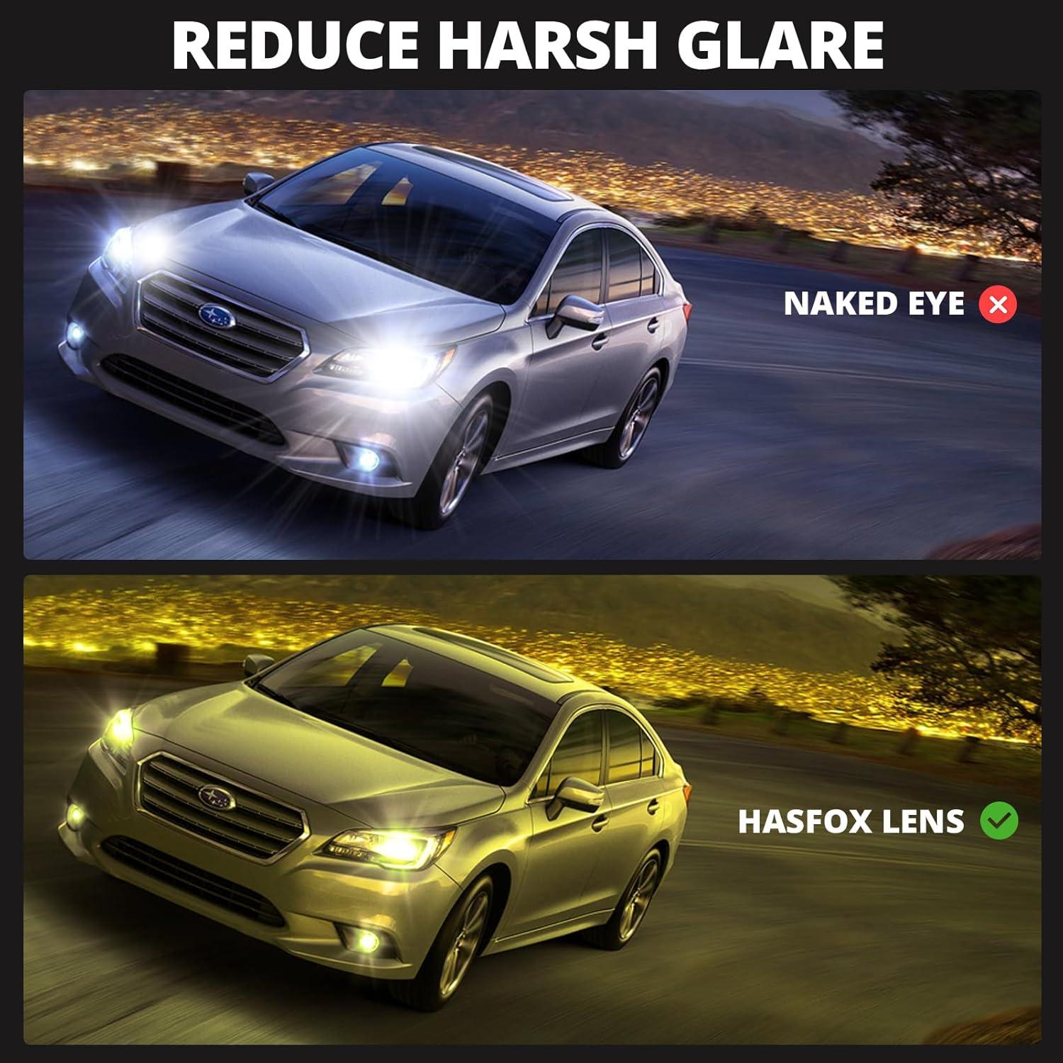 Gafas de Visión Nocturna HASFOX Amarillas Polarizadas UV 52mm