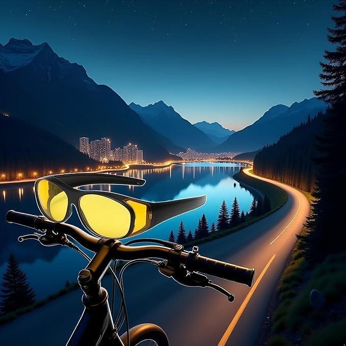 Gafas de visión nocturna polarizadas Cauaoa con tinte amarillo