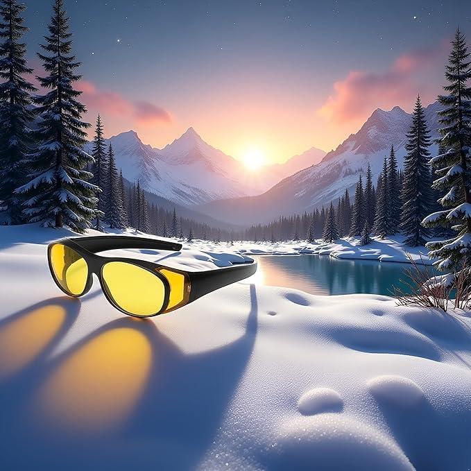 Gafas de visión nocturna polarizadas Cauaoa con tinte amarillo